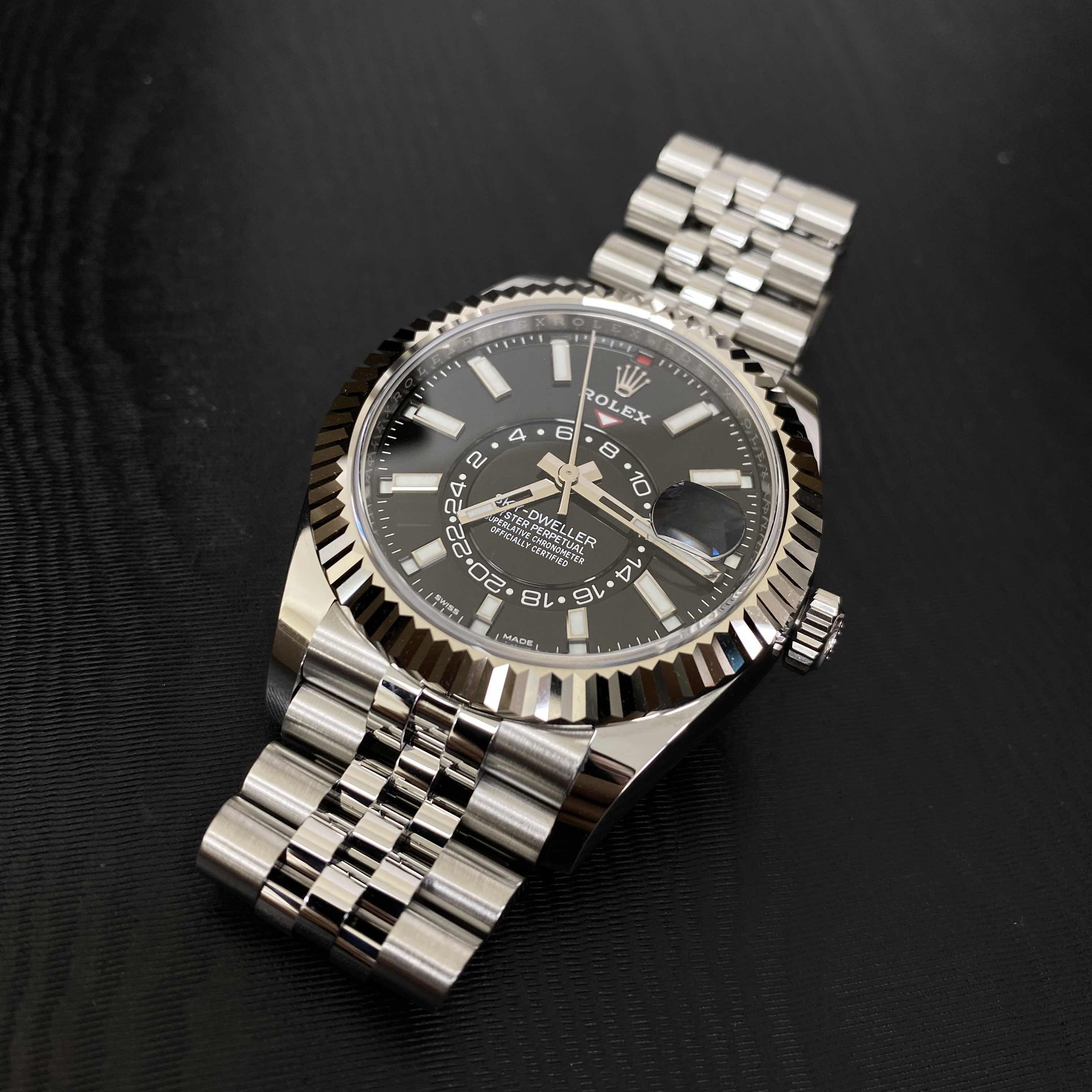Rolex 326934-0006 SKY-DWELLER Automatic 18kt White Gold & Steel