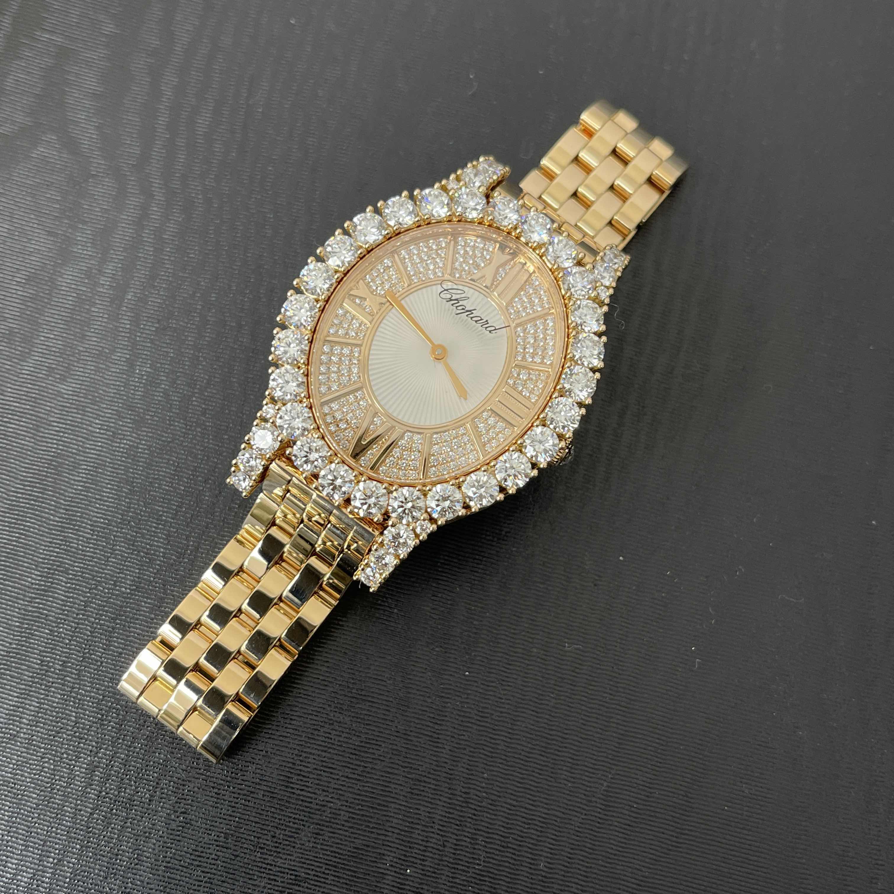 Chopard 109383-5001 L HEURE DU DIAMANT Quartz 18kt Rose Gold & Diamonds