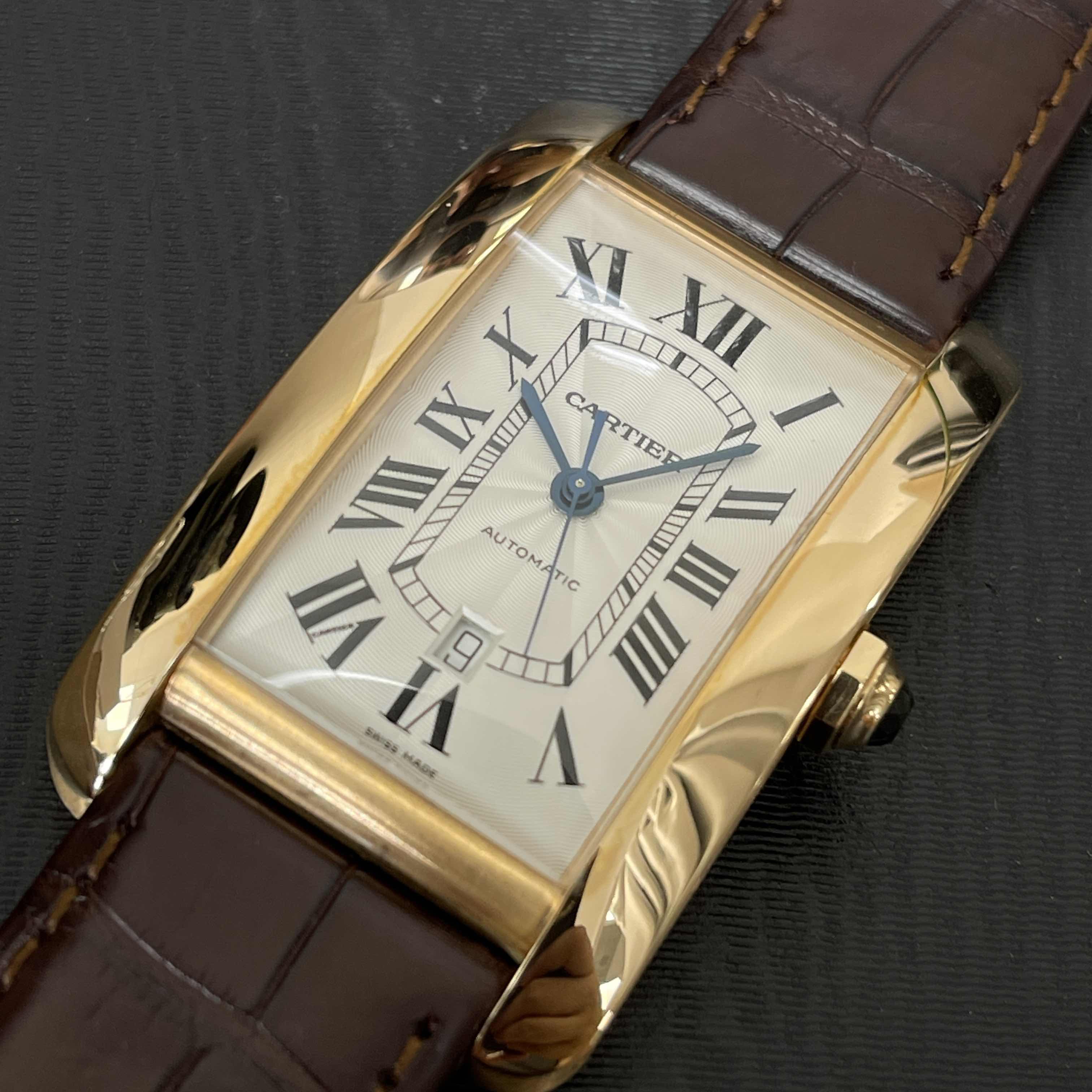 Cartier W2609856 TANK Automatic 18kt Rose Gold