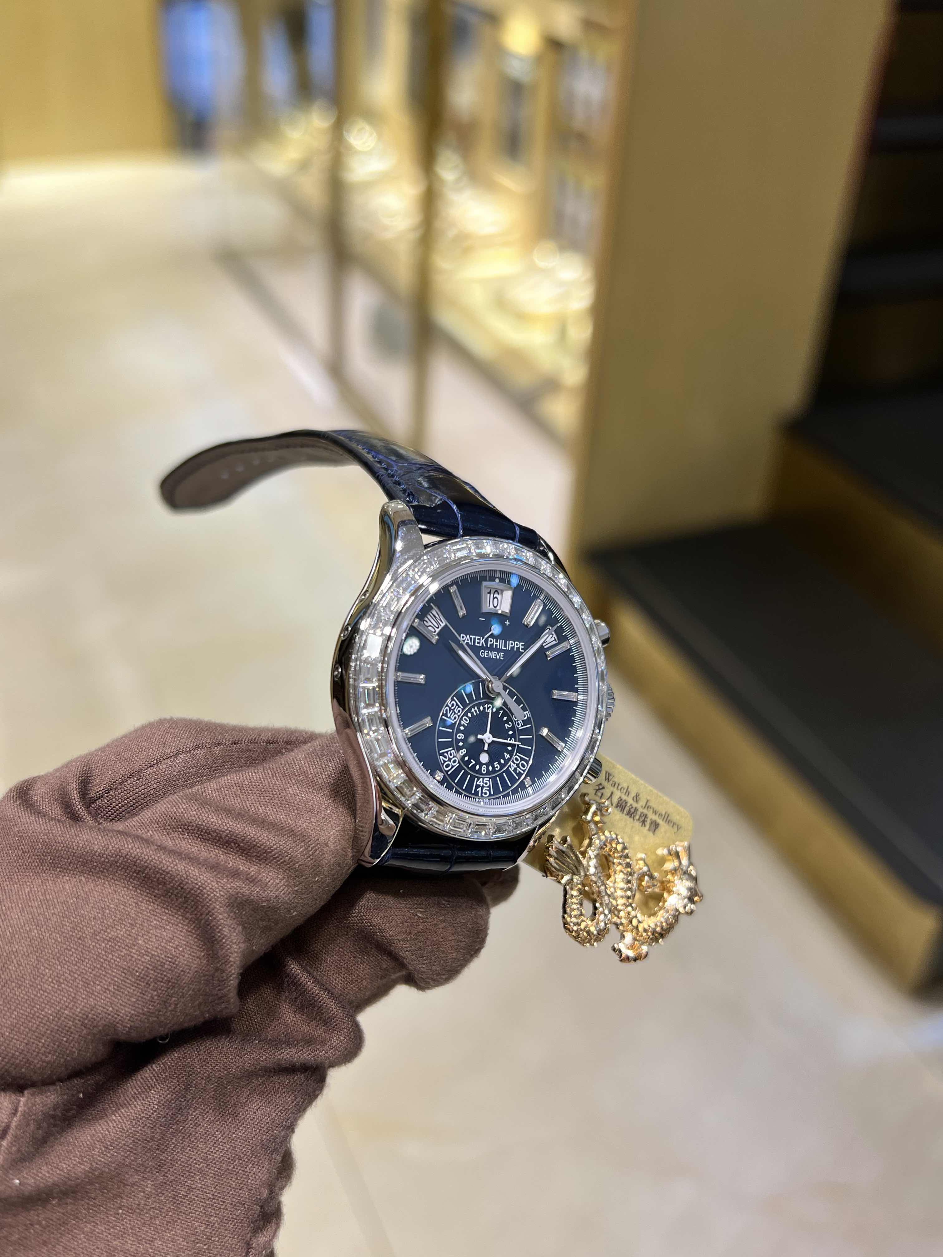 Patek Philippe 5961P-001 COMPLICATIONS Automatic 18kt White Gold & Diamond