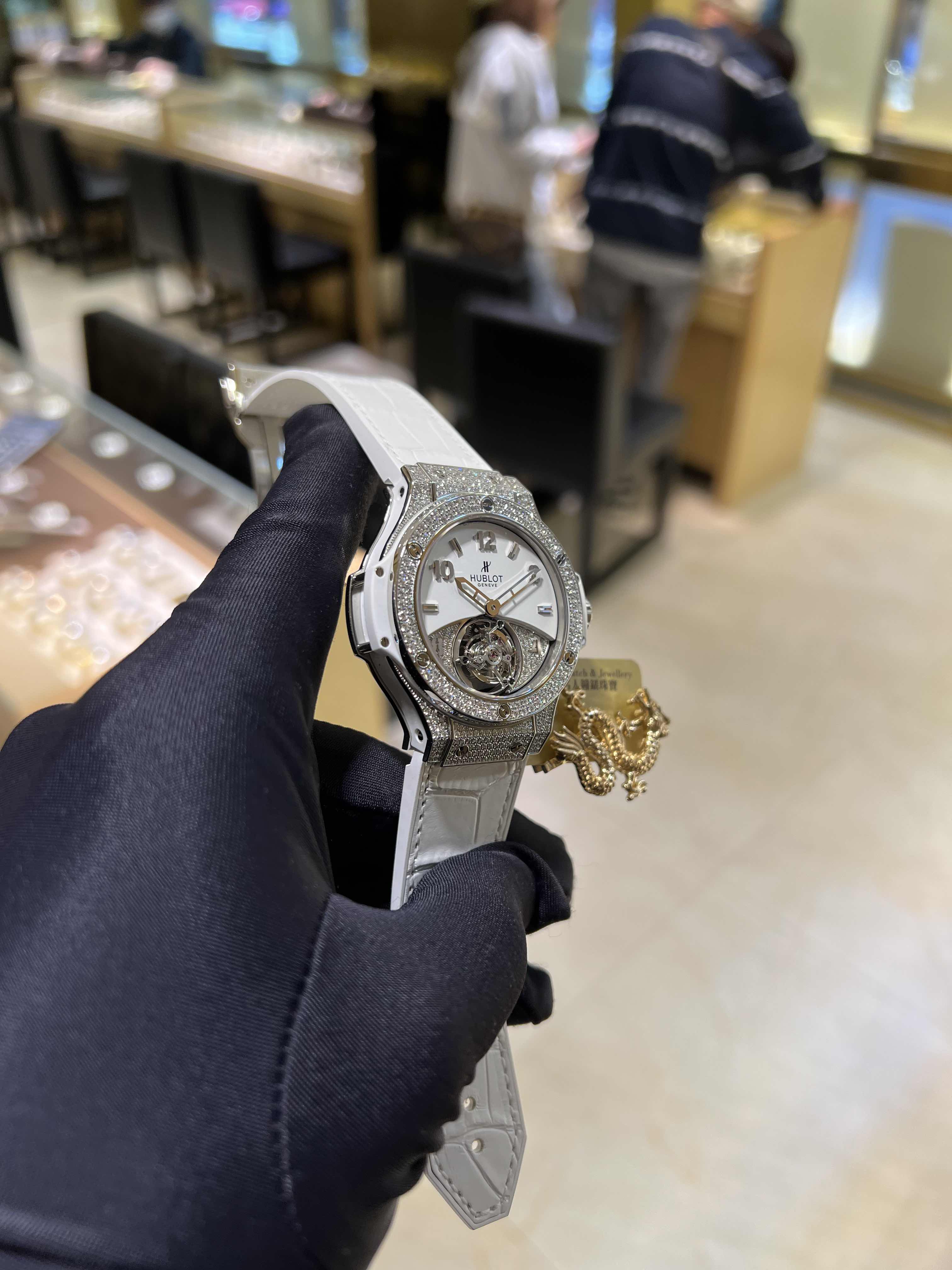 Hublot 345.SE.2010.LR.1704 BIG BANG Manual Wind Stainless Steel & Diamonds