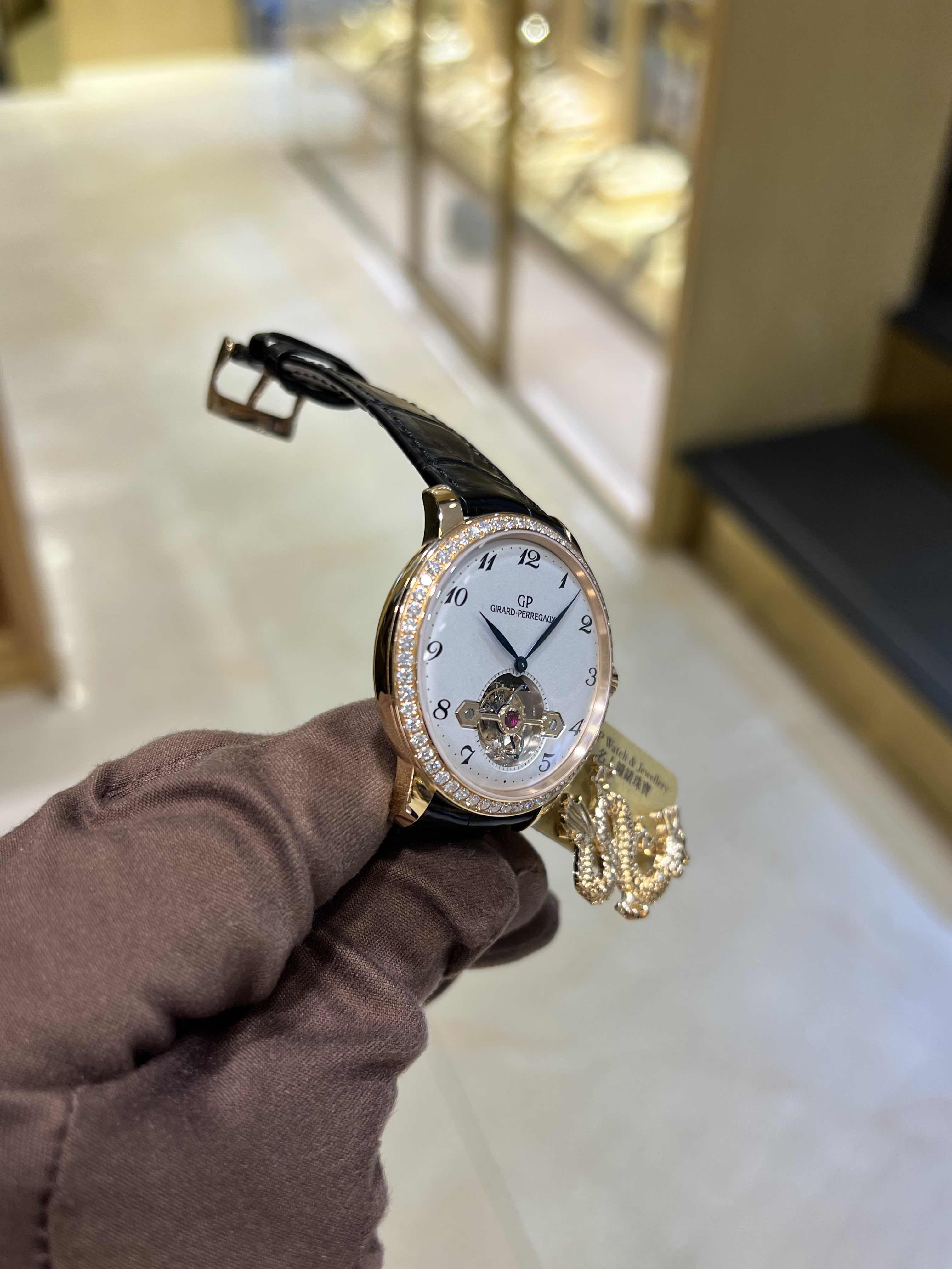 Girard Perregaux 99535D-52A-111-BK6A GIRARD-PERREGAUX 1966 Automatic 18kt Rose Gold & Diamonds