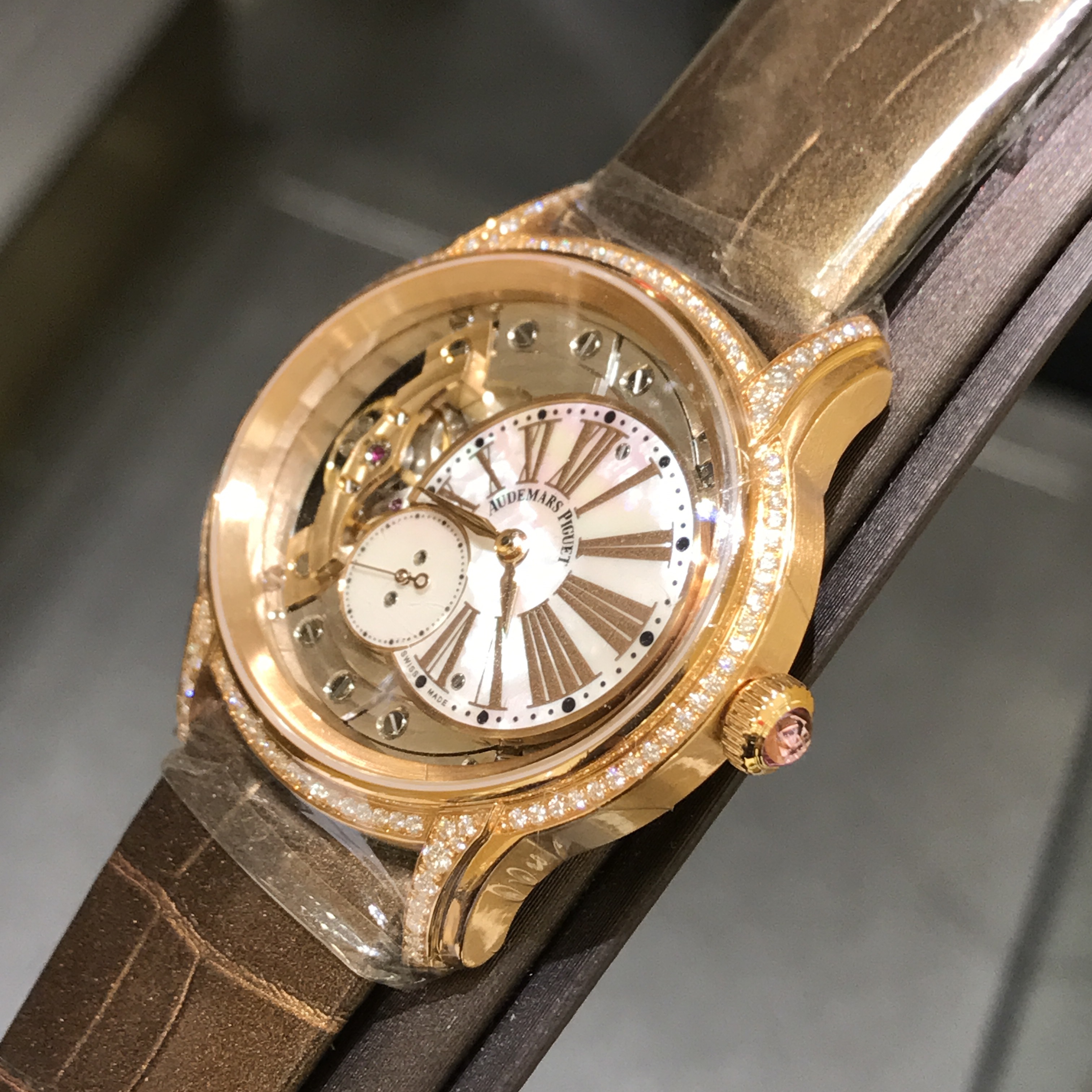 Audemars Piguet 77247OR.ZZ.A812CR.01 MILLENARY Manual Wind 18kt Rose Gold & Diamonds