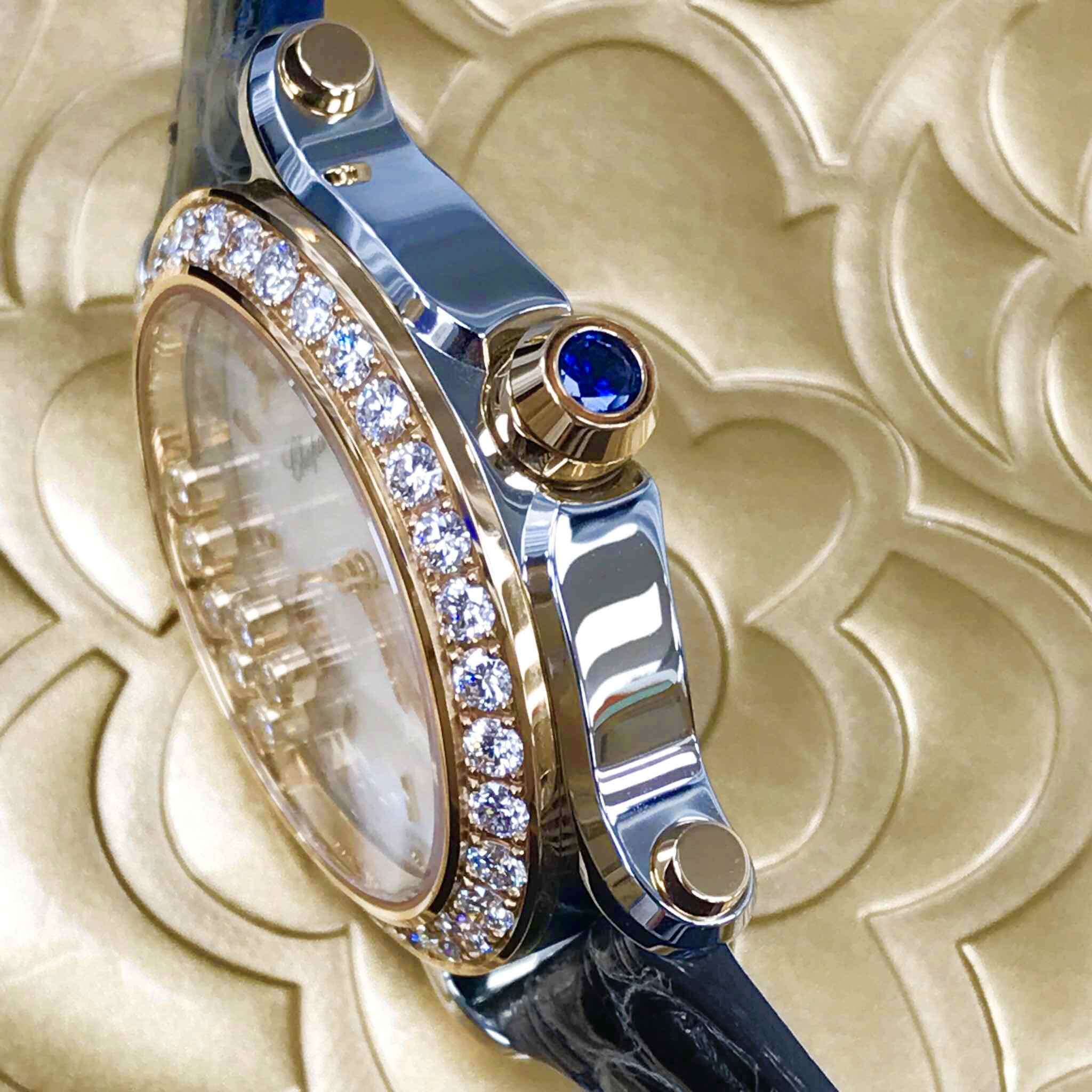 Chopard 278546-6002 HAPPY SPORT Quartz 18kt Rose Gold & Steel