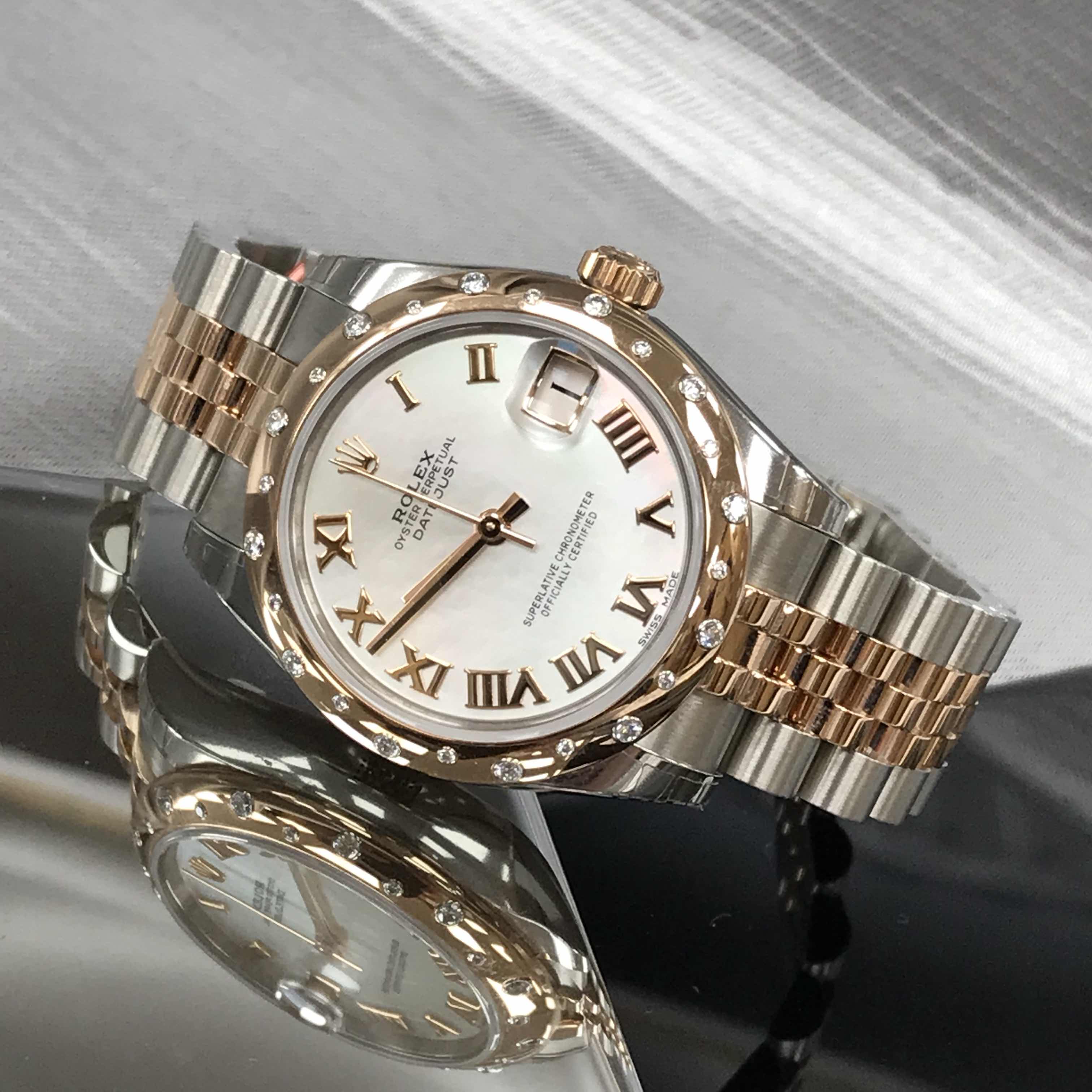Rolex 178341WTMOPRN_J LADY DATEJUST Automatic 18kt Rose Gold & Steel