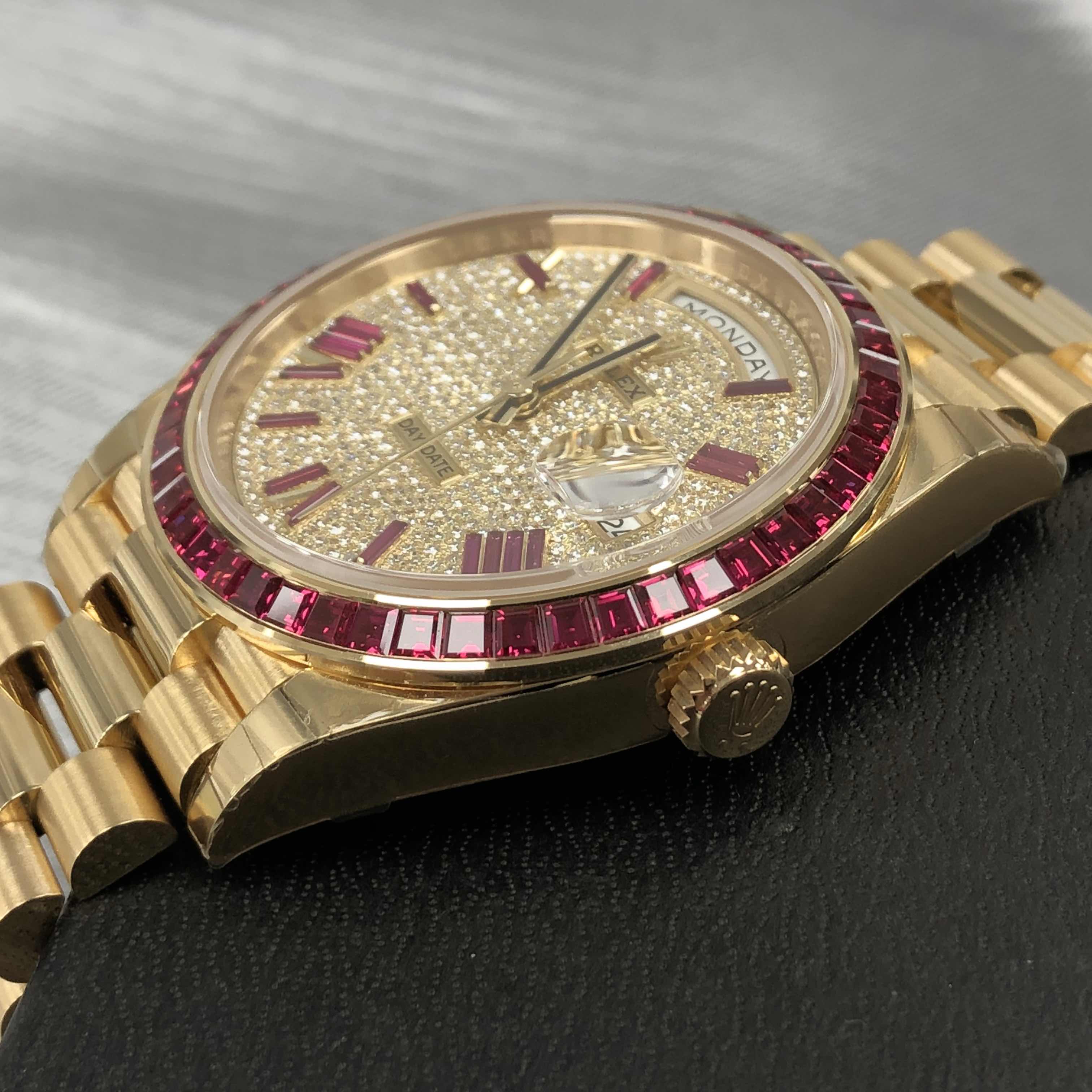 Rolex 228398TRU DAY-DATE Automatic 18kt Gold & Ruby