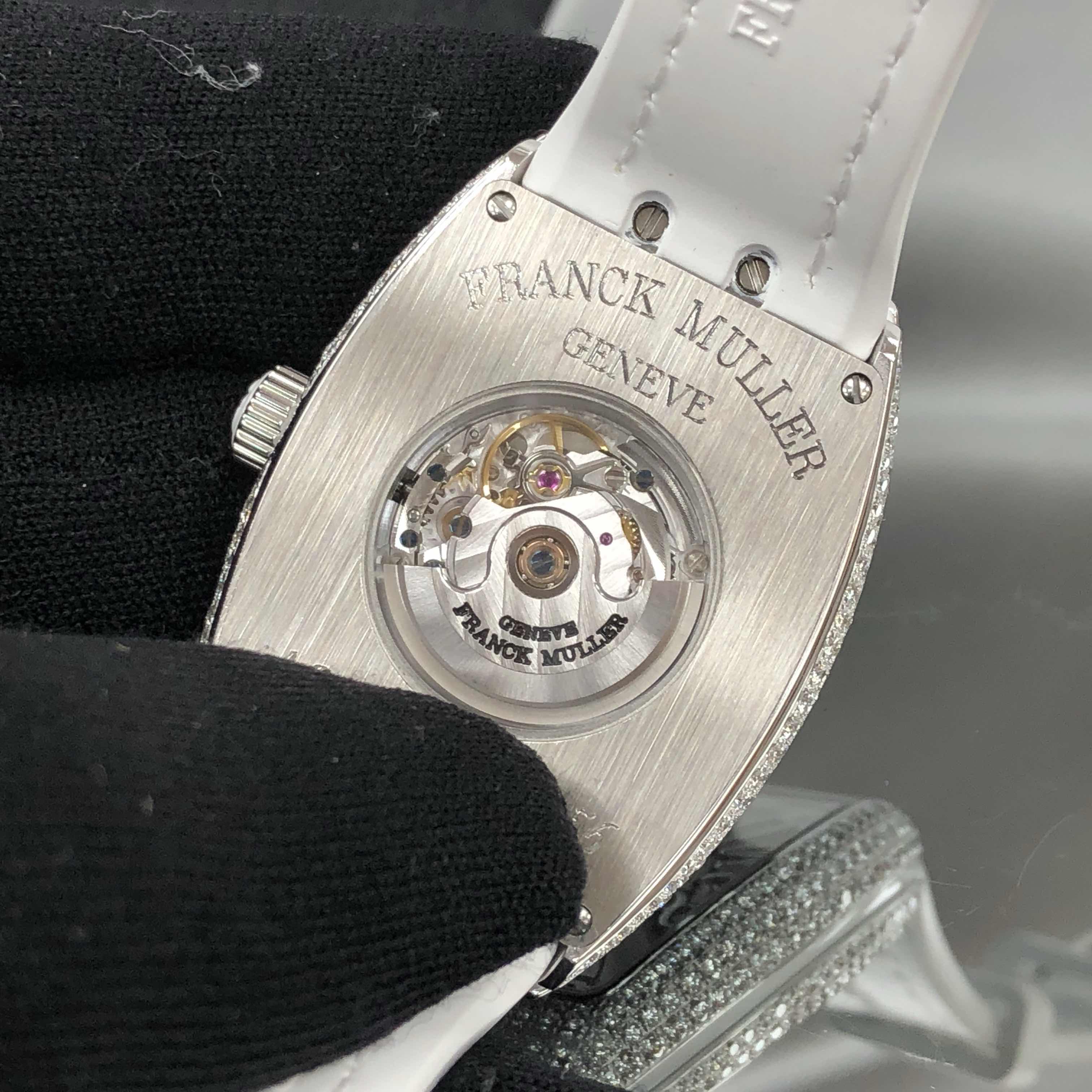 Franck Muller V 32 SC AT FO D (AC.BC) VANGUARD Automatic Stainless Steel & Diamonds