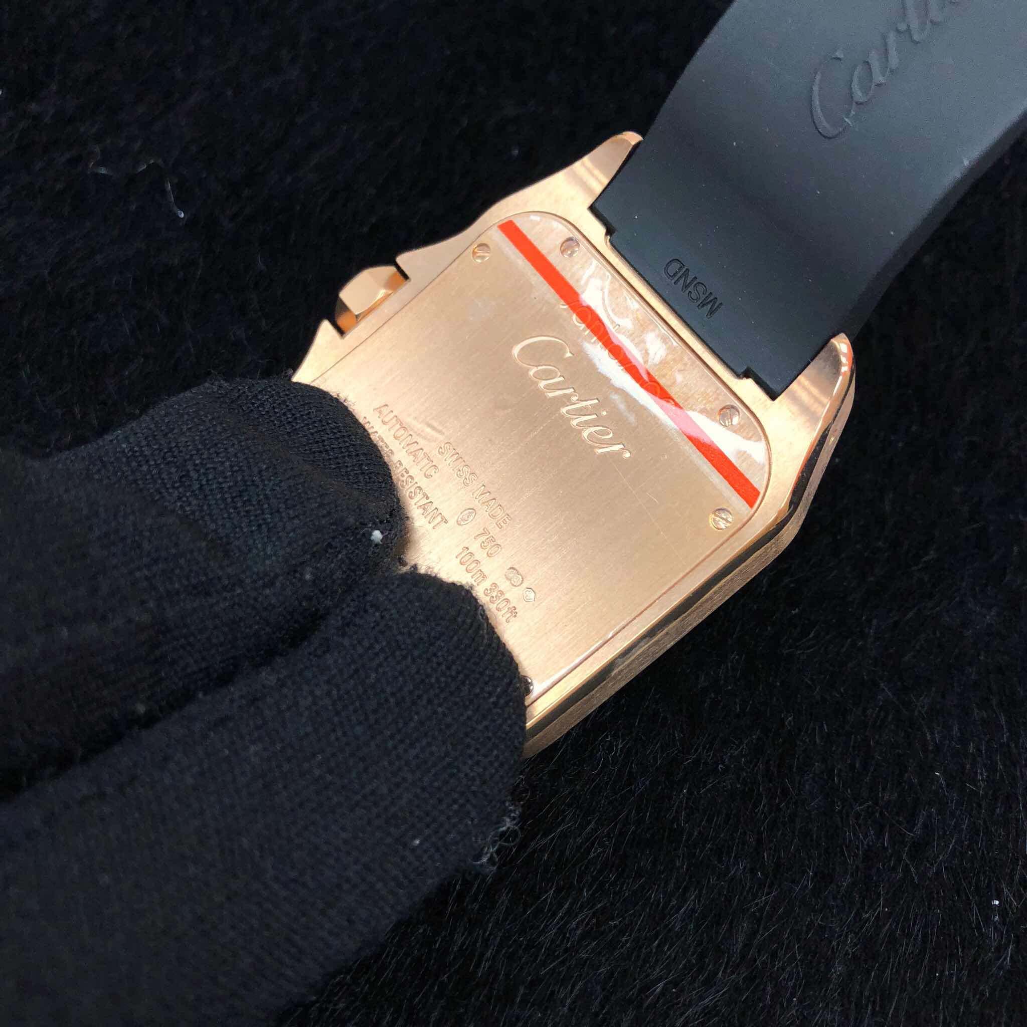 Cartier W20124U2 SANTOS Automatic 18kt Rose Gold