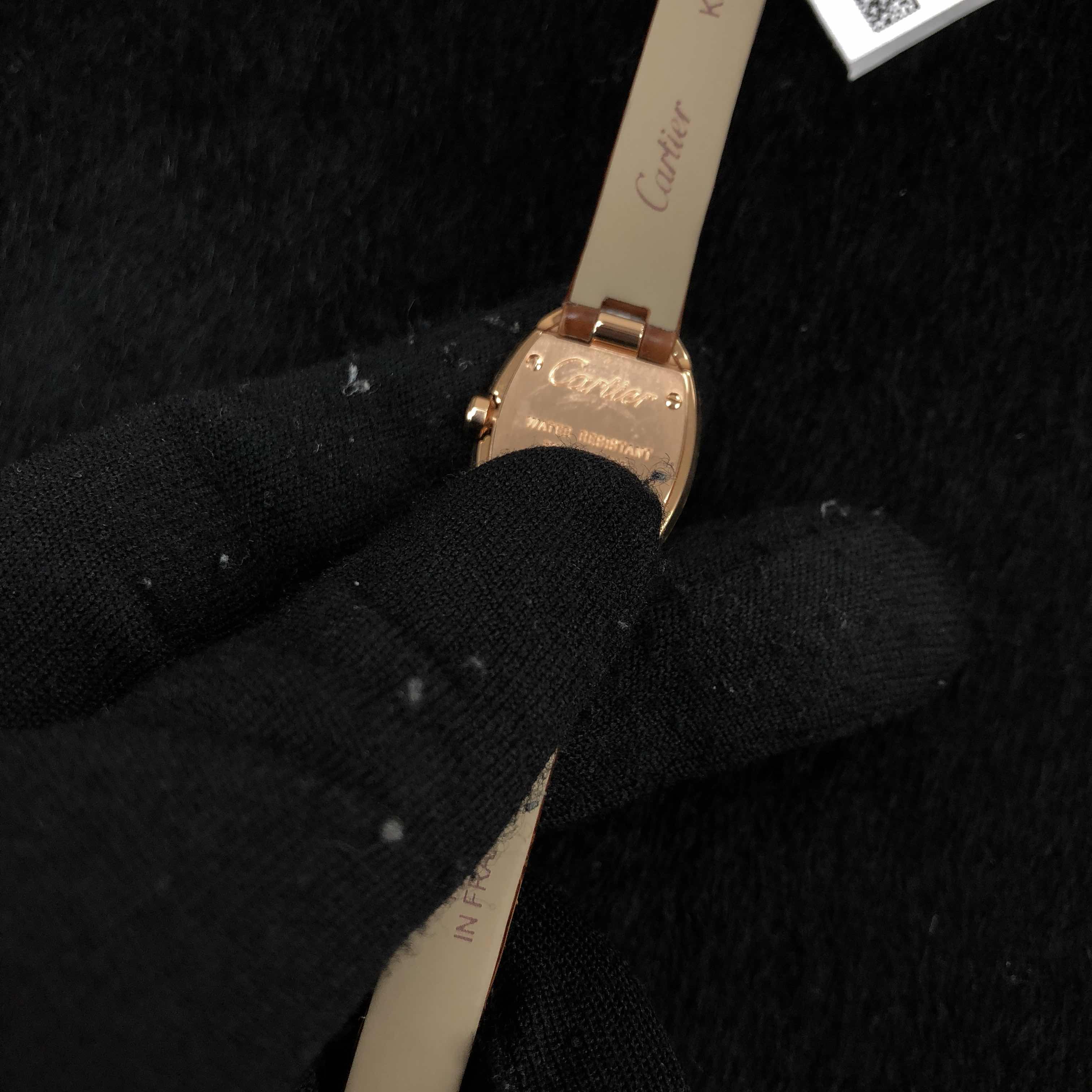Cartier W8000017 BAIGNOIRE Quartz 18kt Rose Gold