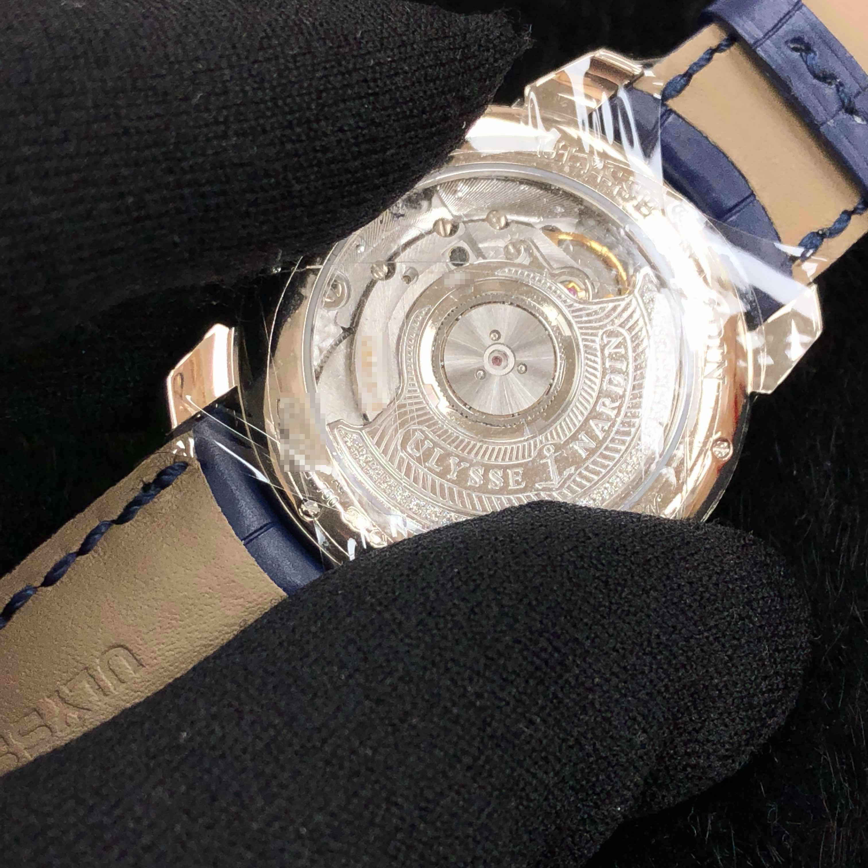 Ulysse Nardin 8150-112/PB CLASSIC Automatic 18kt White Gold & Diamond