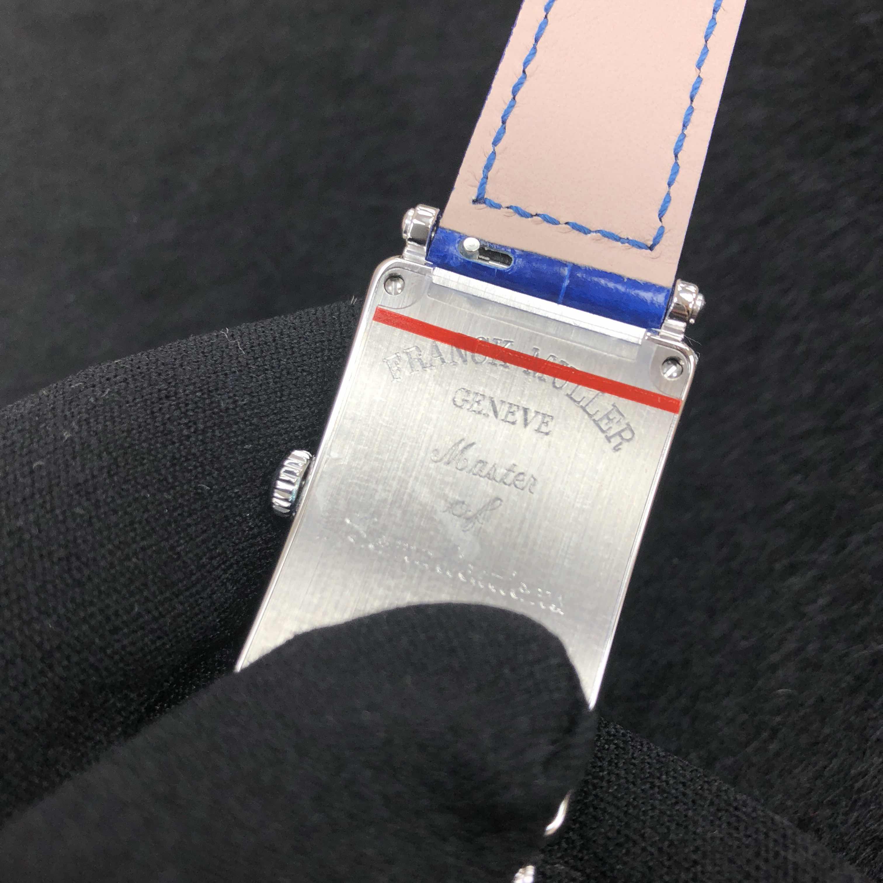 Franck Muller 952 QZ D 1R (AC) - DEEP BLUE LONG ISLAND Quartz Stainless Steel & Diamonds