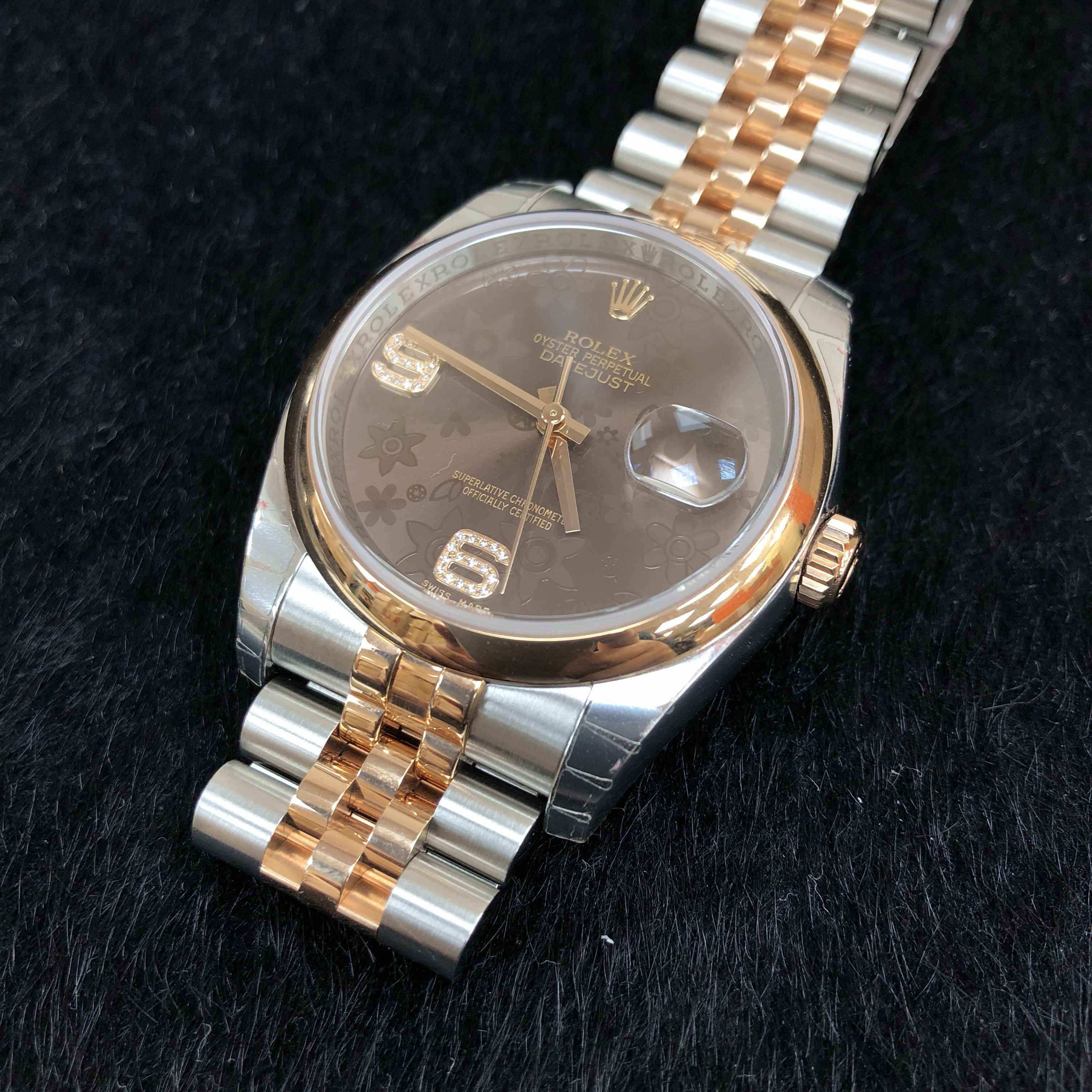 Rolex 116201 DATEJUST Automatic 18kt Rose Gold & Steel
