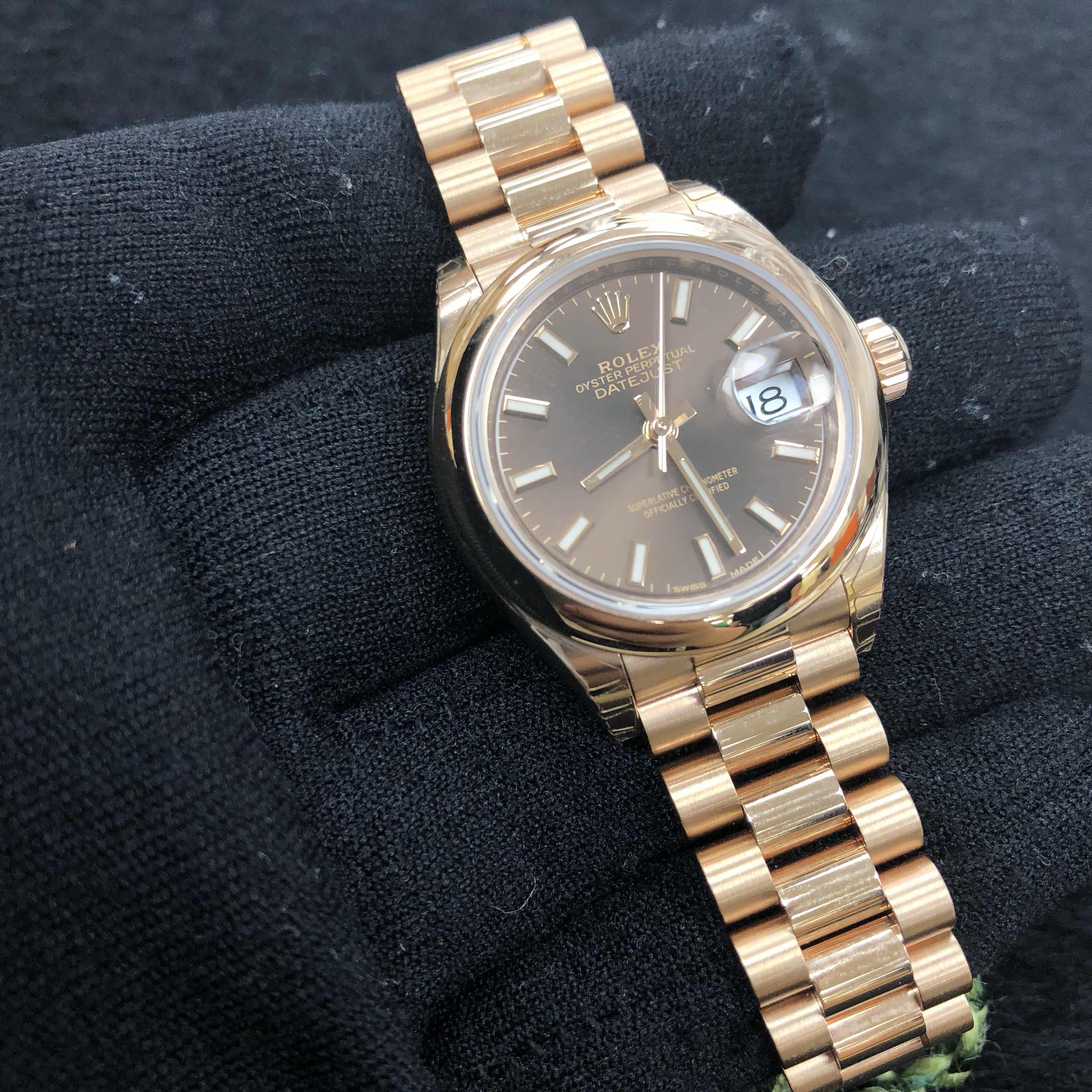 Rolex 279165BR LADY DATEJUST Automatic 18kt Rose Gold