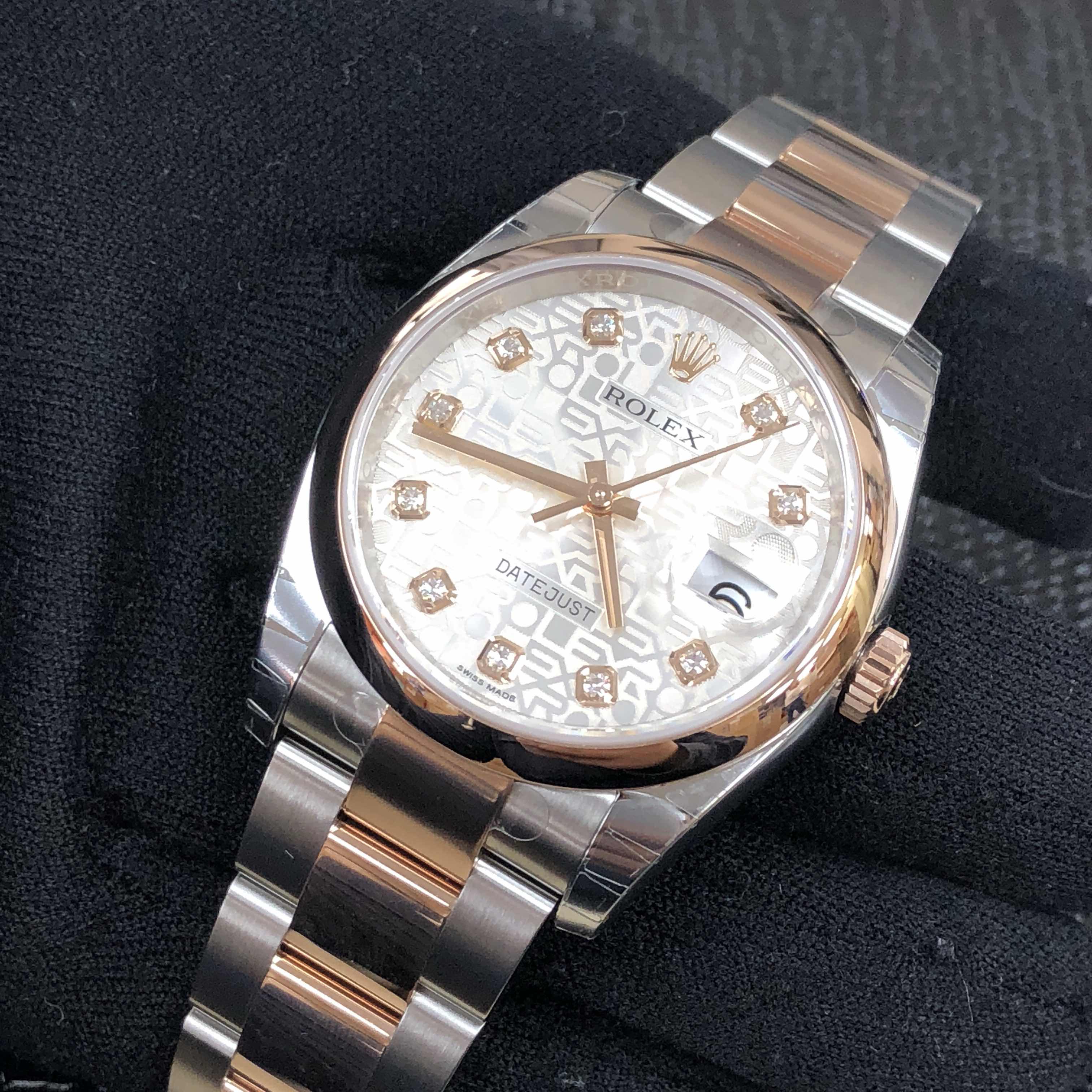 Rolex 116201J DATEJUST Automatic 18kt Rose Gold & Steel