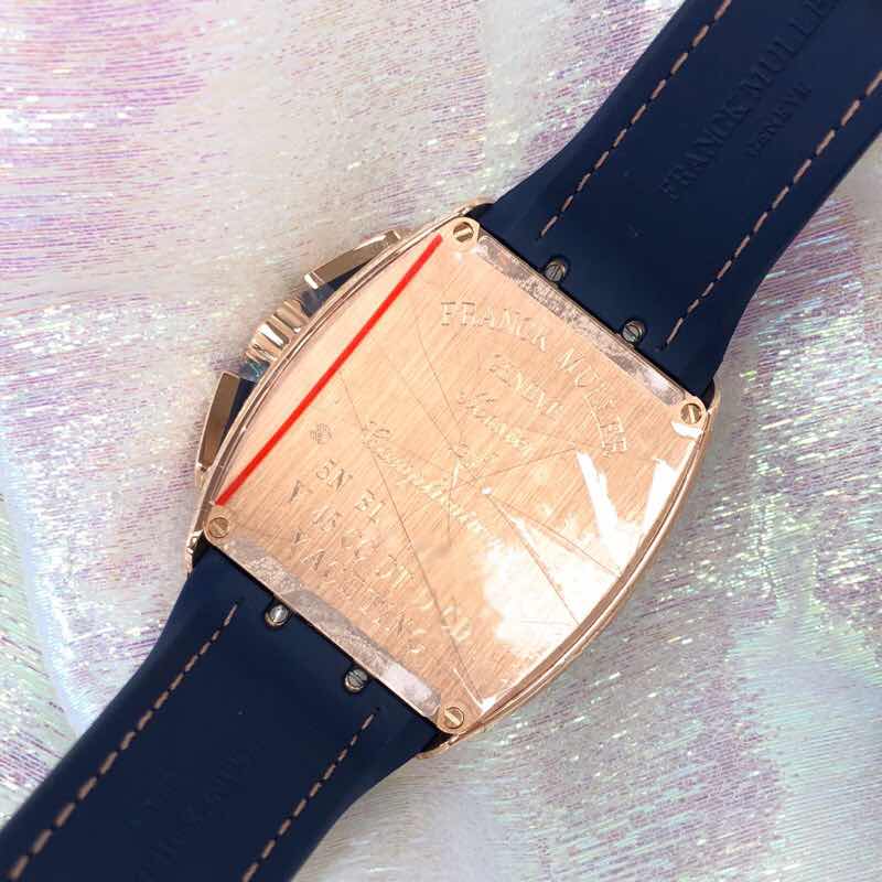 Franck Muller V 45 CC DT D CD YACHTING (5N.BL) VANGUARD Automatic 18kt Rose Gold & Diamonds