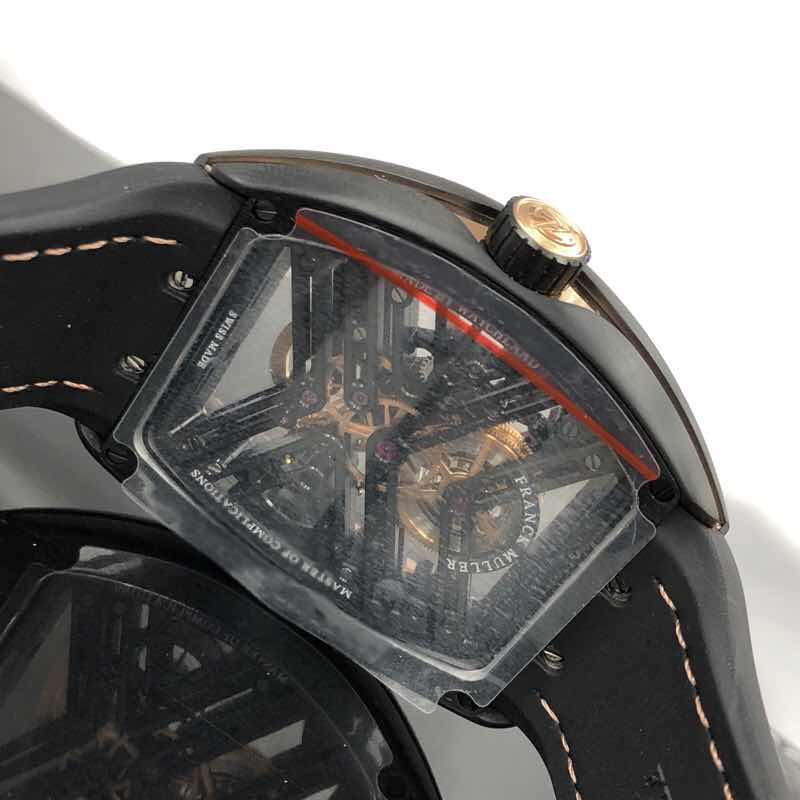 Franck Muller V 45 S6 SQT TT NR (5N.BR) VANGUARD Manual Wind 18kt Rose Gold & Steel