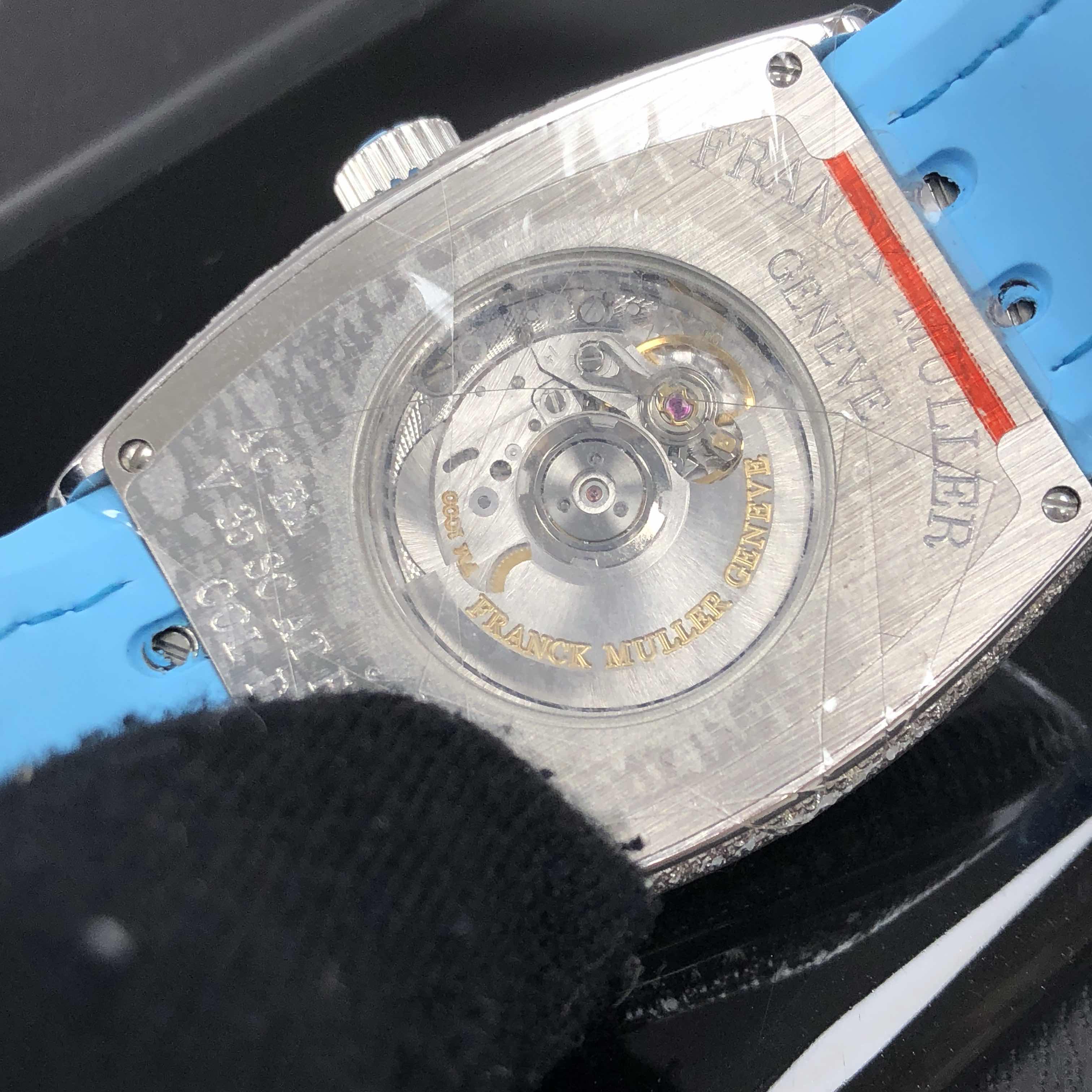 Franck Muller V 35 SC AT FO D CD COL DRM (AC.BL) VANGUARD Automatic 18kt White Gold & Diamond