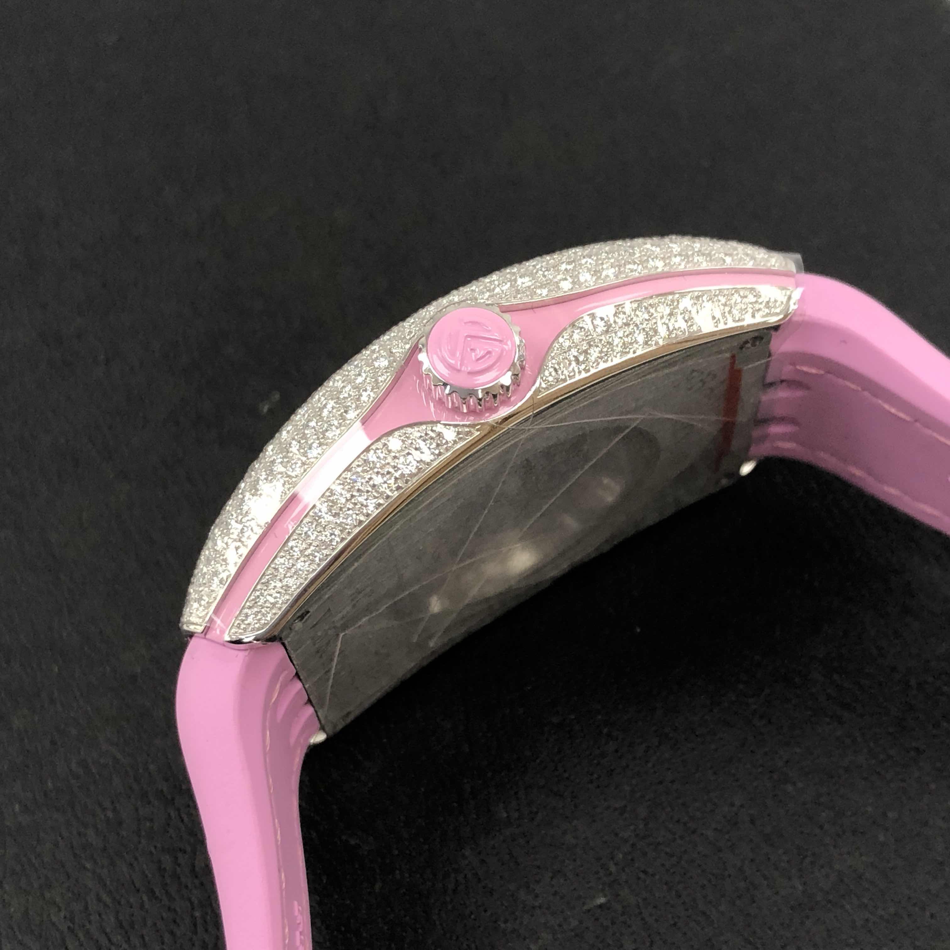Franck Muller V 35 SC AT FO D CD (AC.RS) VANGUARD Automatic Stainless Steel & Diamonds