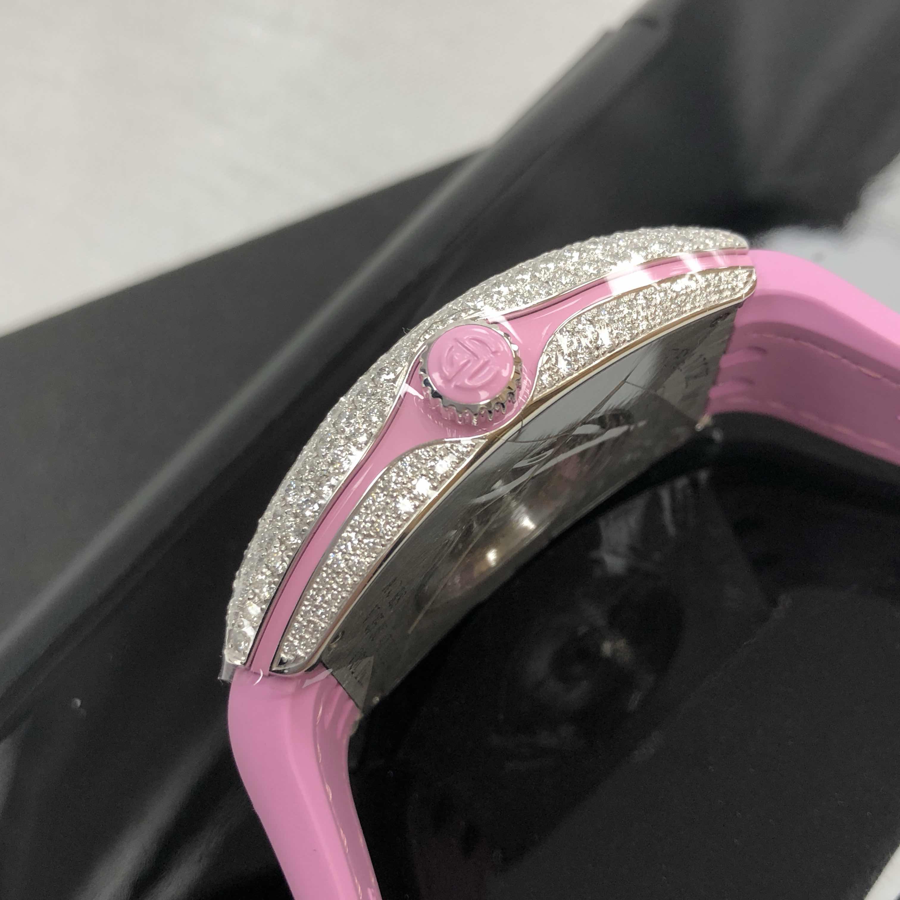 Franck Muller V35 SC AT FO D CD COL DRM (AC.RS) VANGUARD Automatic Stainless Steel & Diamonds