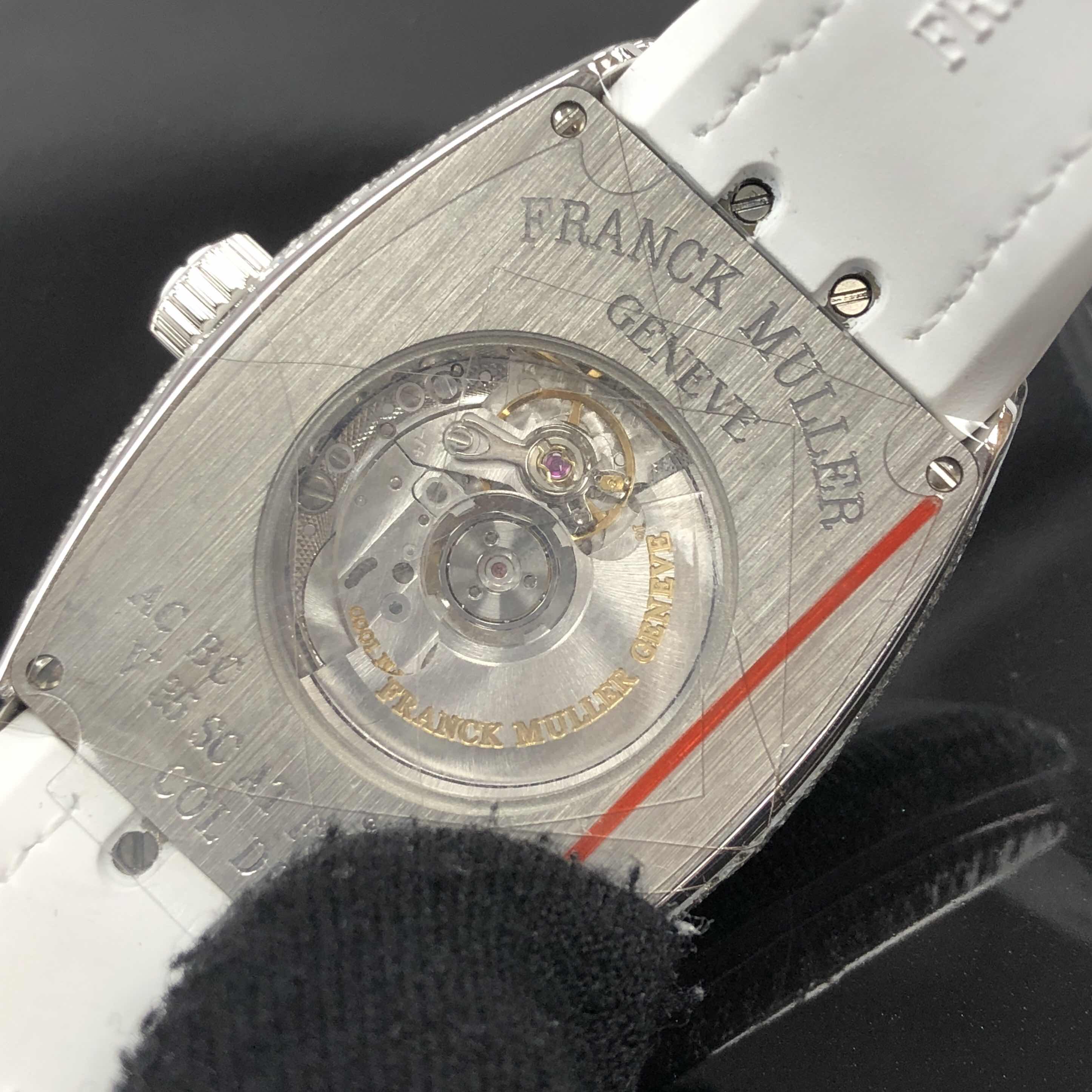 Franck Muller V 35 SC AT FO D CD COL DRM (AC.BC) VANGUARD Automatic 18kt White Gold & Diamond