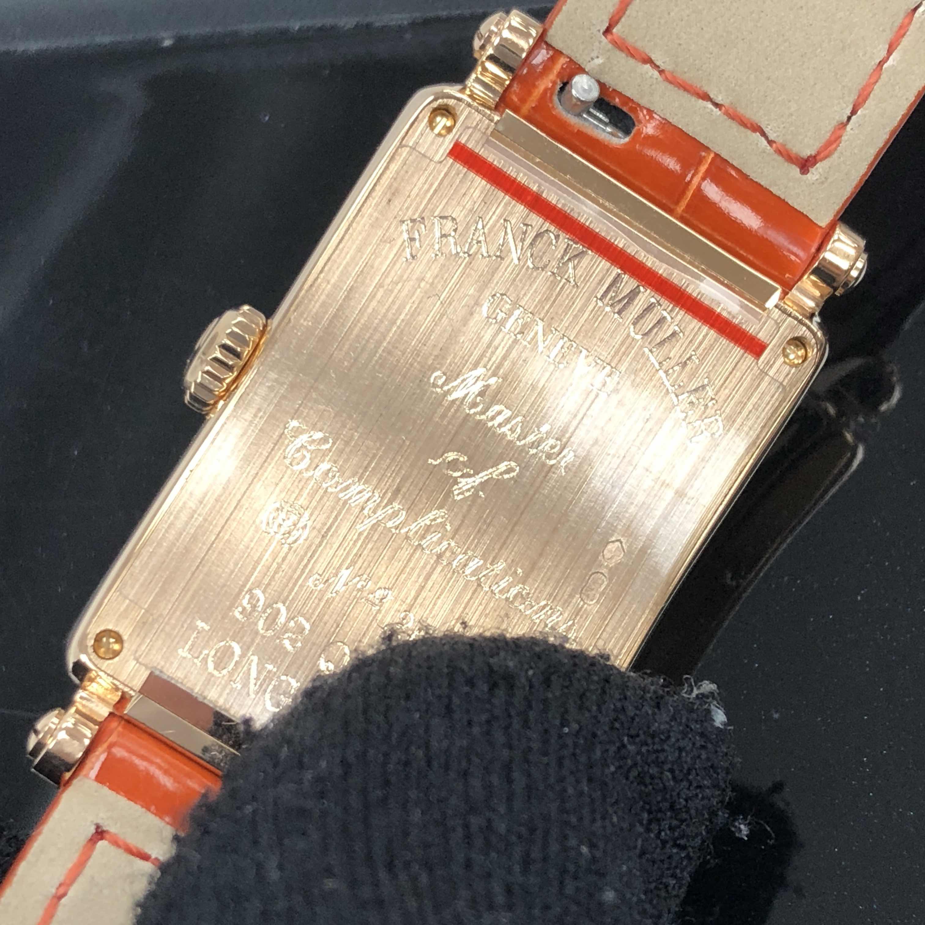 Franck Muller 902 QZ MOP (5N) LONG ISLAND Quartz 18kt Rose Gold
