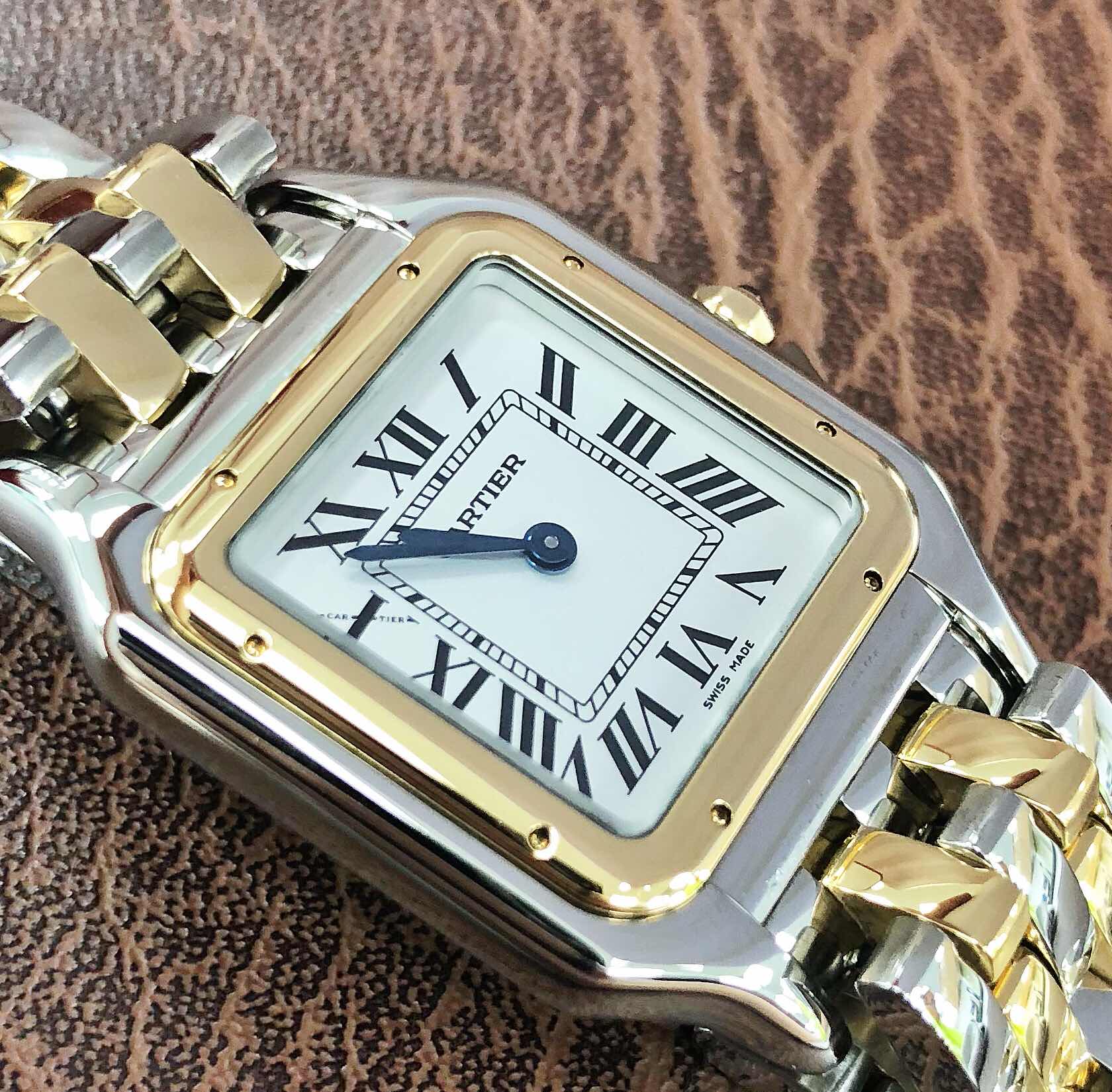 Cartier W2PN0007 PANTHeRE DE CARTIER Quartz 18kt Gold & Steel