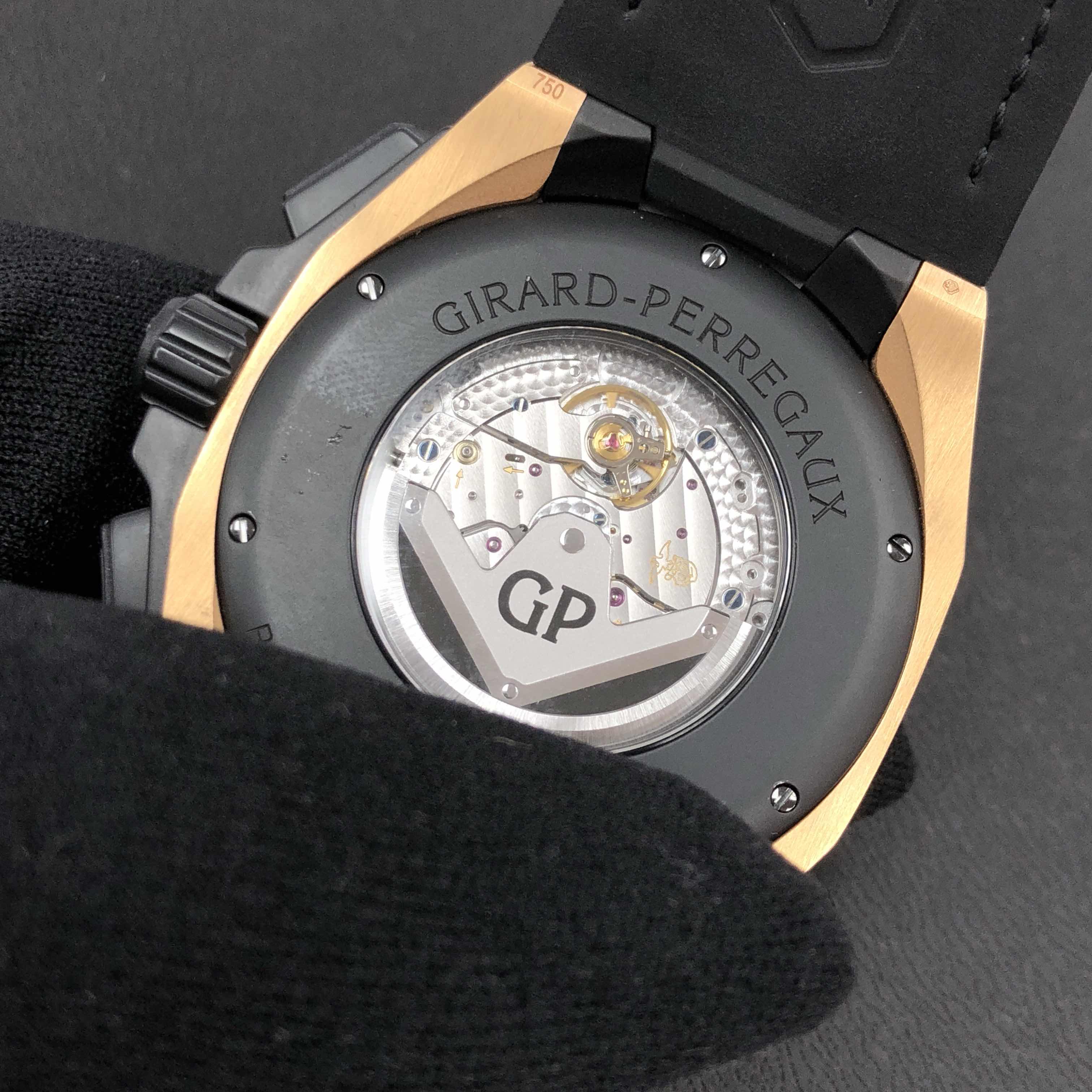 Girard Perregaux 49970-34-633-BB6B HAWK Automatic 18kt Rose Gold & Ceramics
