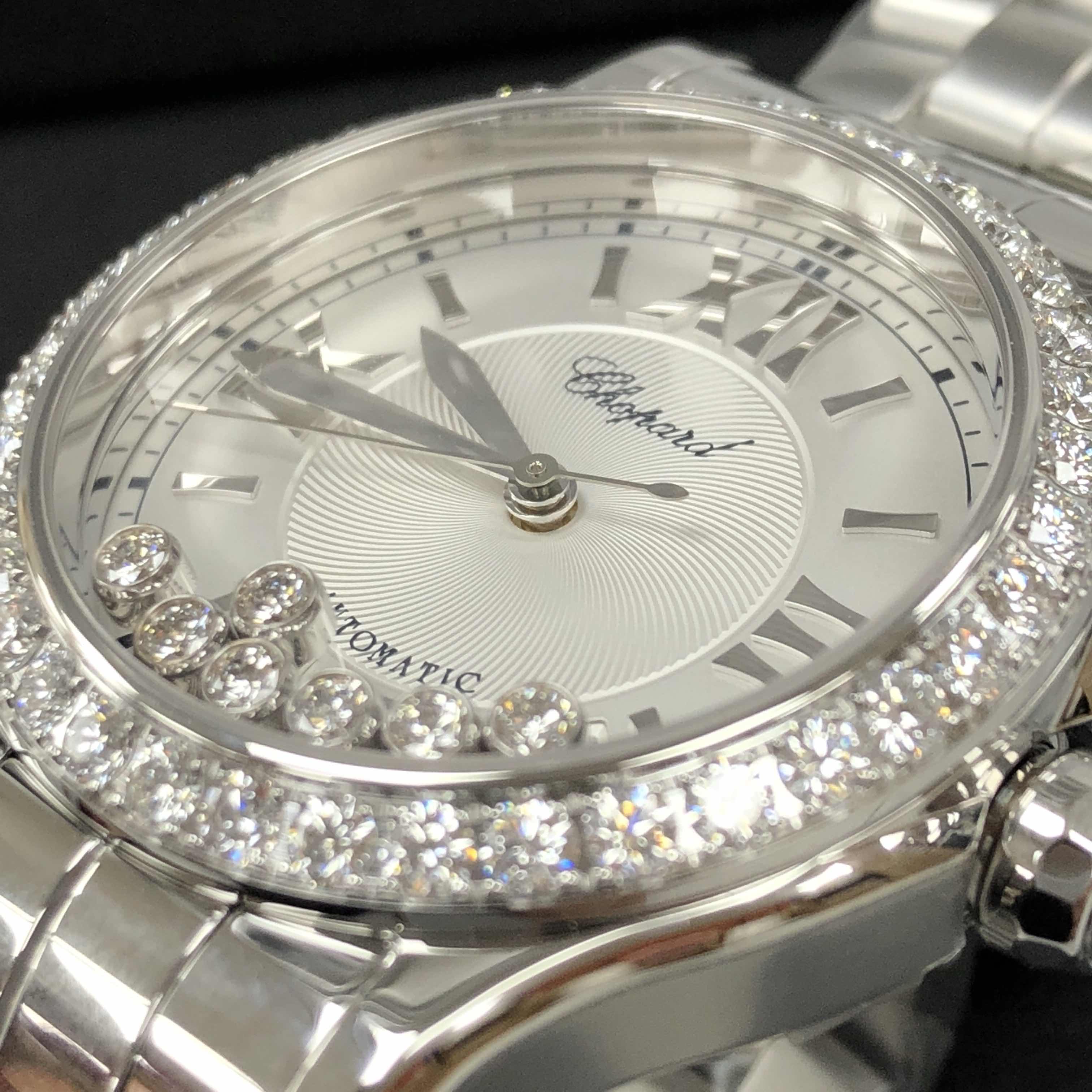 Chopard 278559-3004 HAPPY SPORT Automatic Stainless Steel & Diamonds