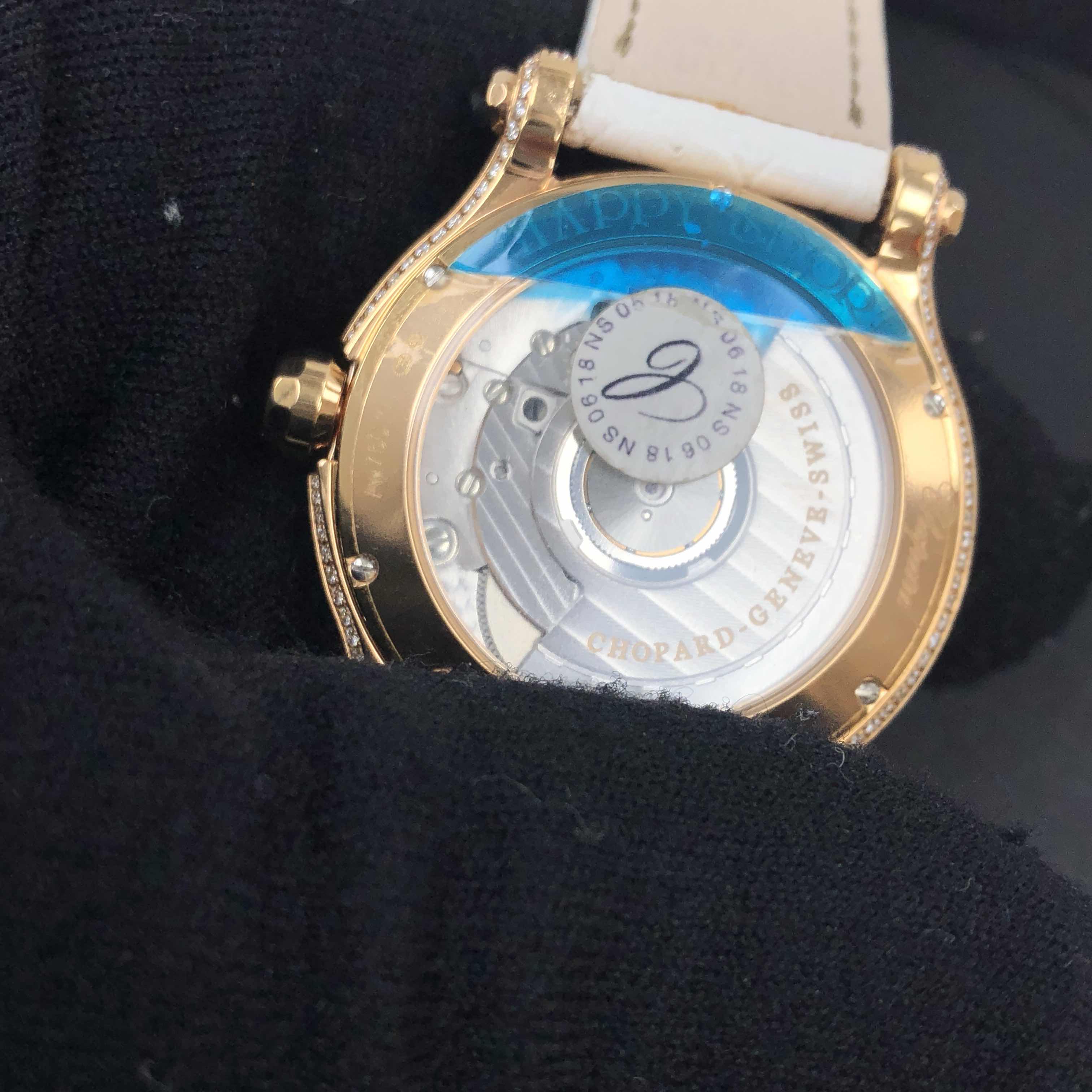 Chopard 274891-5007 HAPPY SPORT Automatic 18kt Rose Gold & Sapphire
