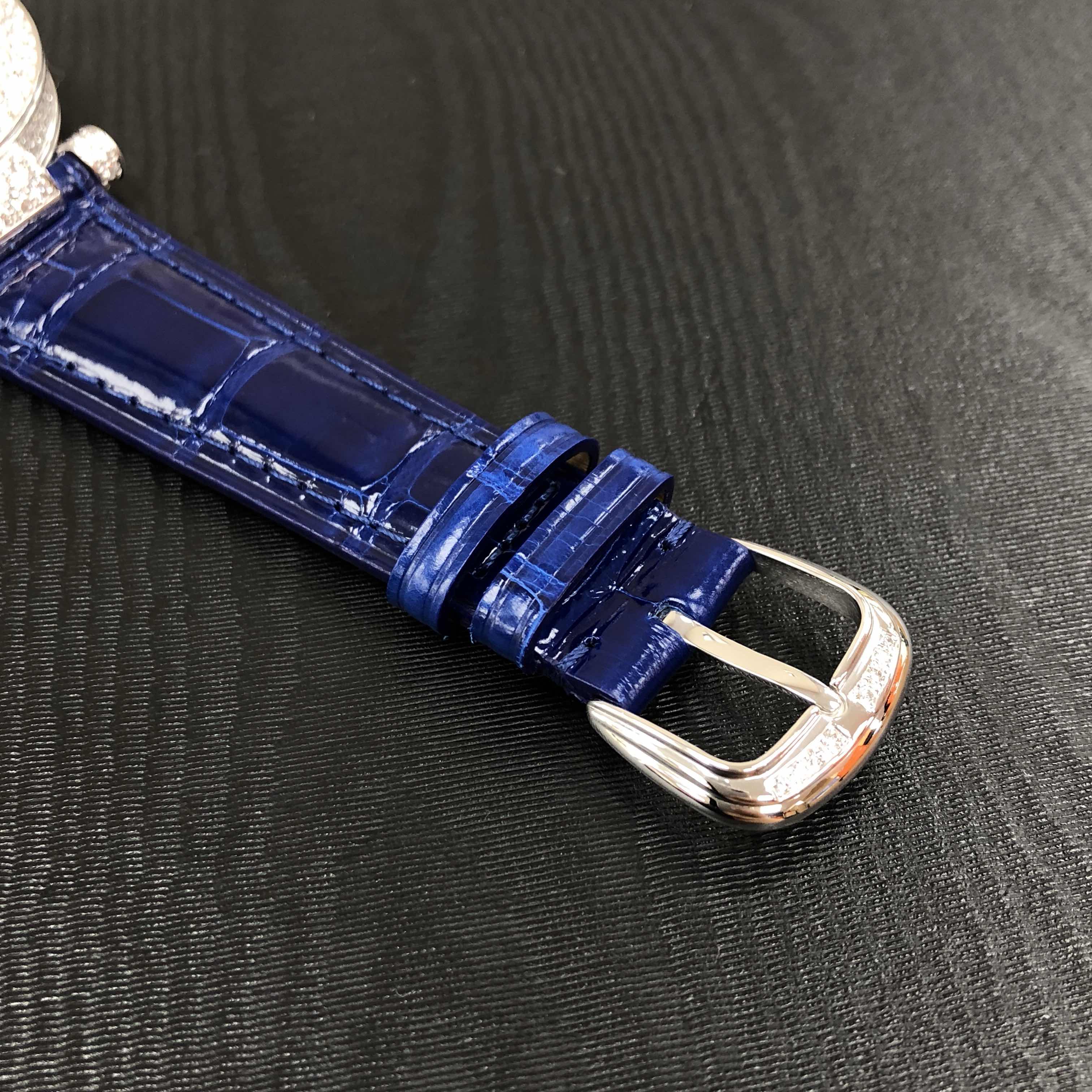 Franck Muller DM 42 D 2R CD (OG) - BLUE DOUBLE MYSTERY Automatic 18kt White Gold & Diamond