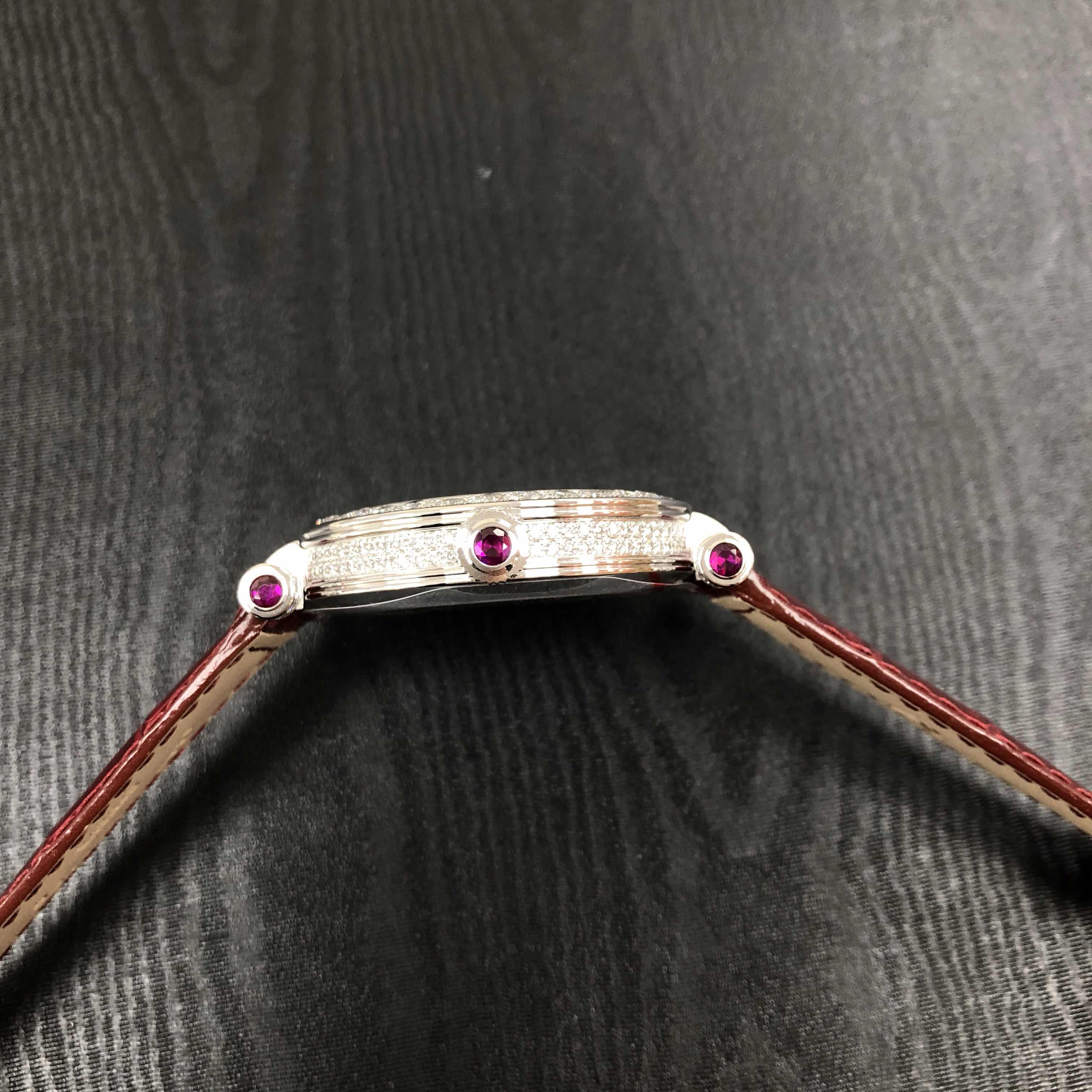 Franck Muller DM 42 D 1R CD (OG) - RUBY DOUBLE MYSTERY Automatic 18kt White Gold & Diamond