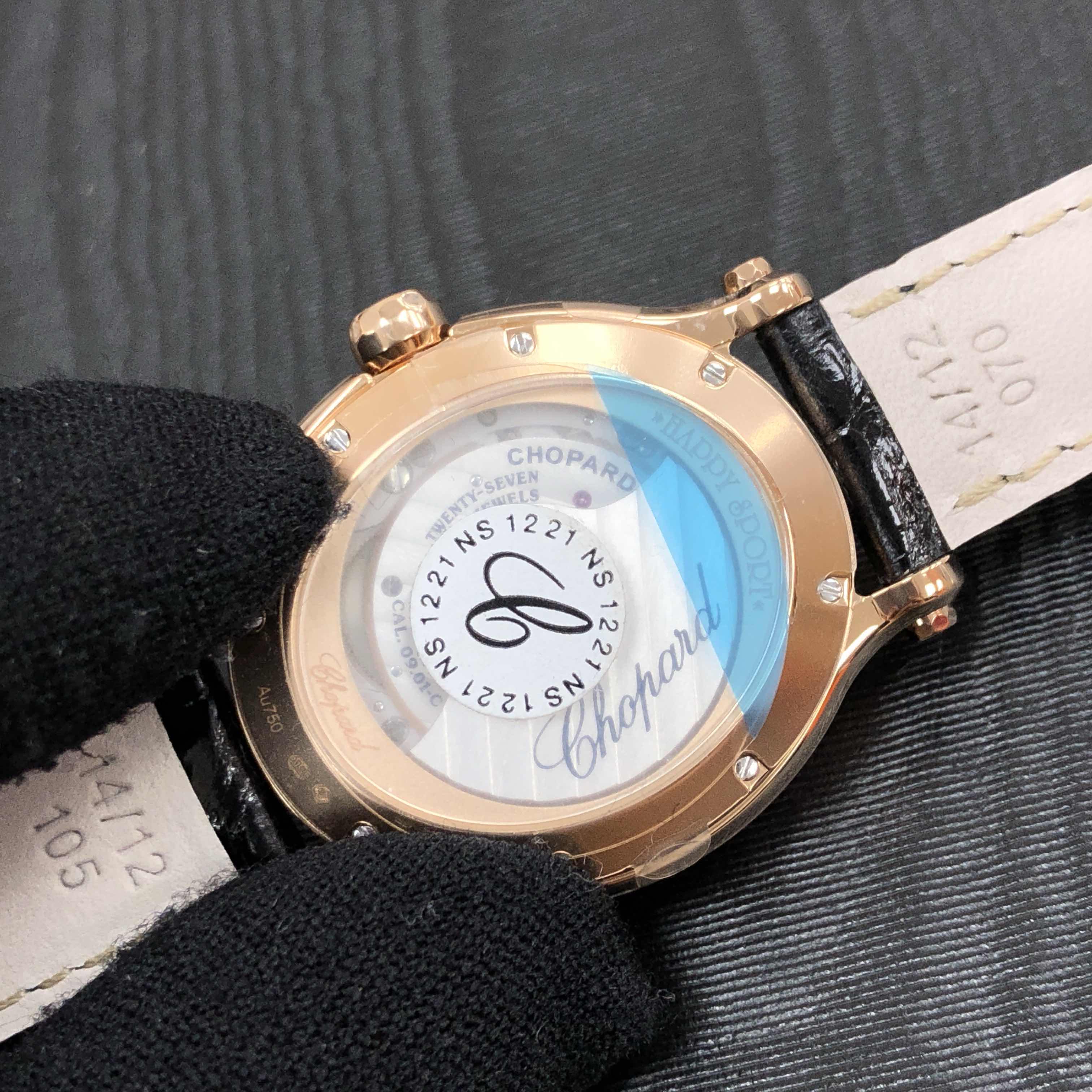 Chopard 275362-5002 HAPPY SPORT Automatic 18kt Rose Gold & Diamonds