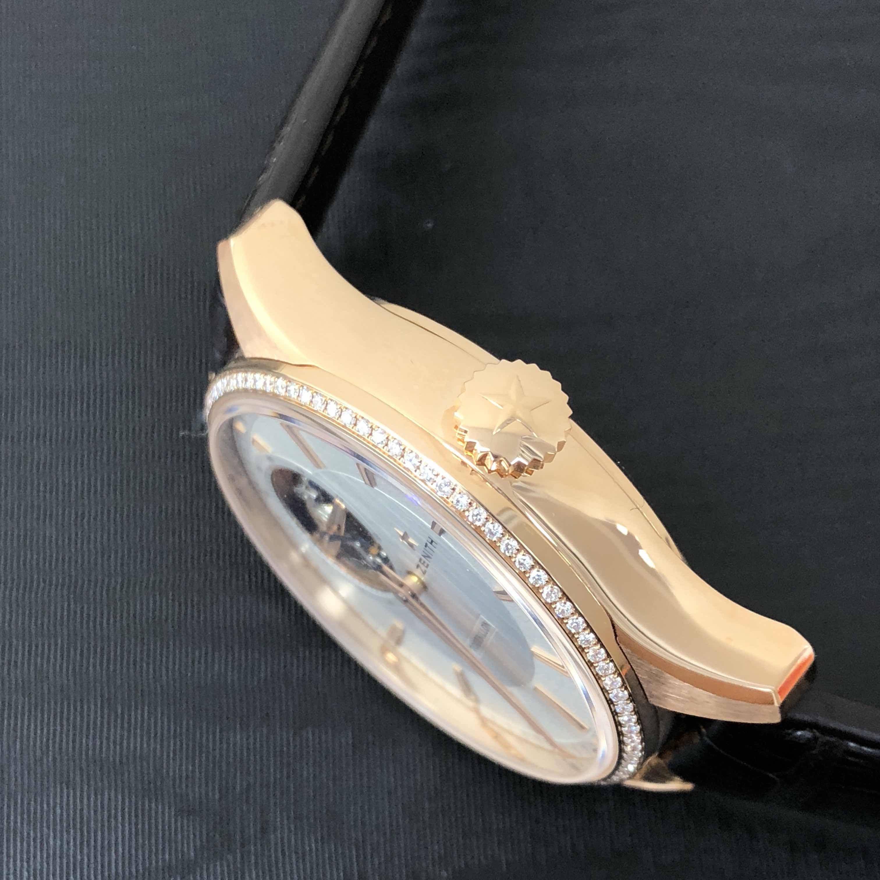 Zenith 22.2192.4041/01.C498 COMMANDER Automatic 18kt Rose Gold & Diamonds