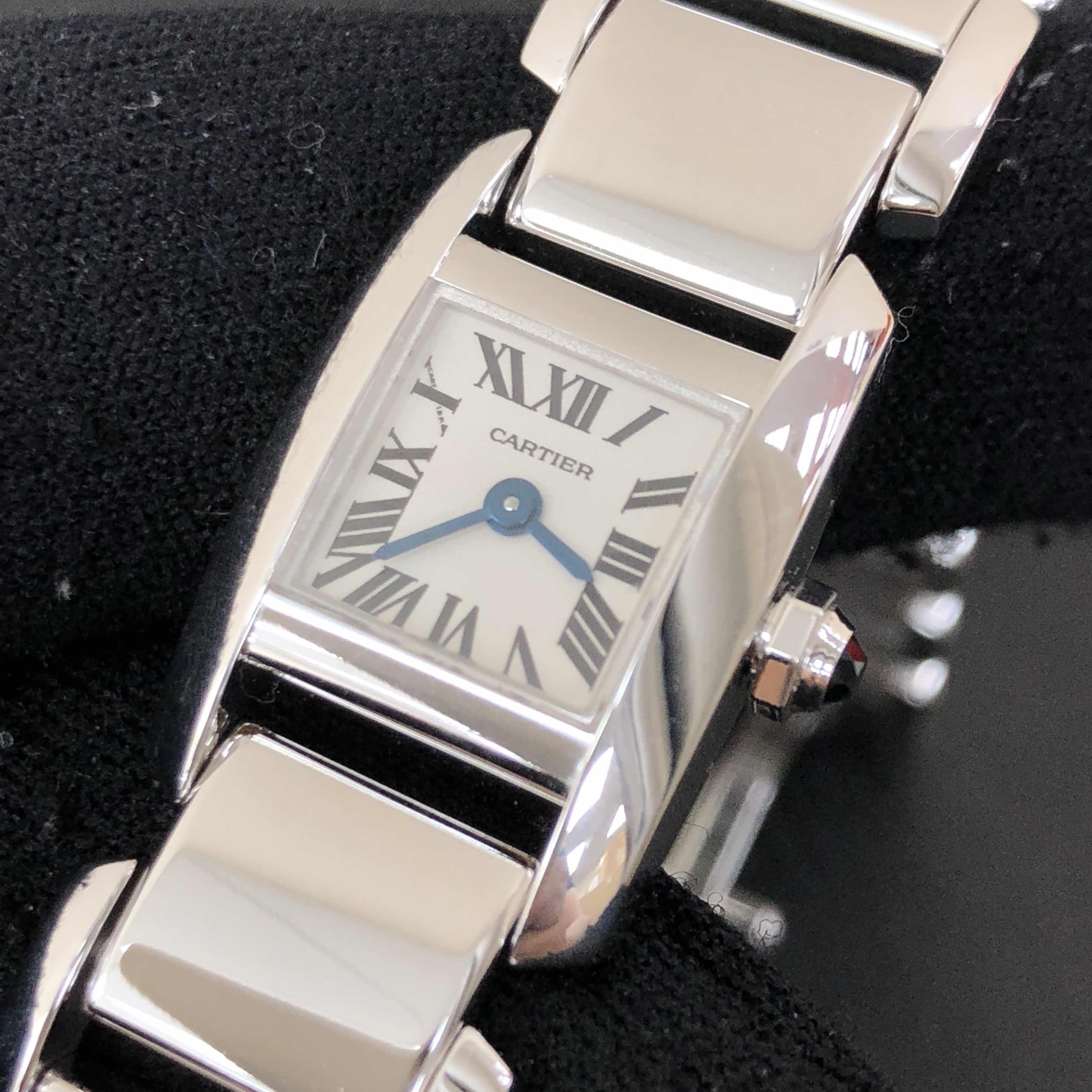 Cartier W650029H TANK Quartz 18kt White Gold