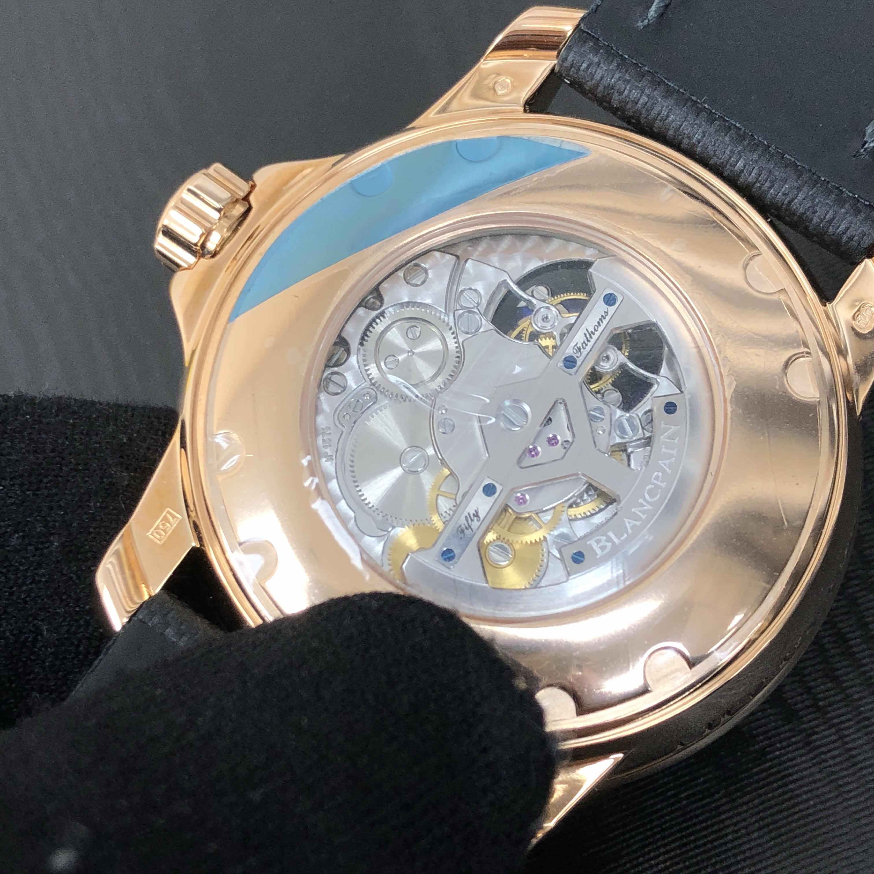 Blancpain 5025-9530-52A FIFTY FATHOMS Automatic 18kt Rose Gold & Diamonds