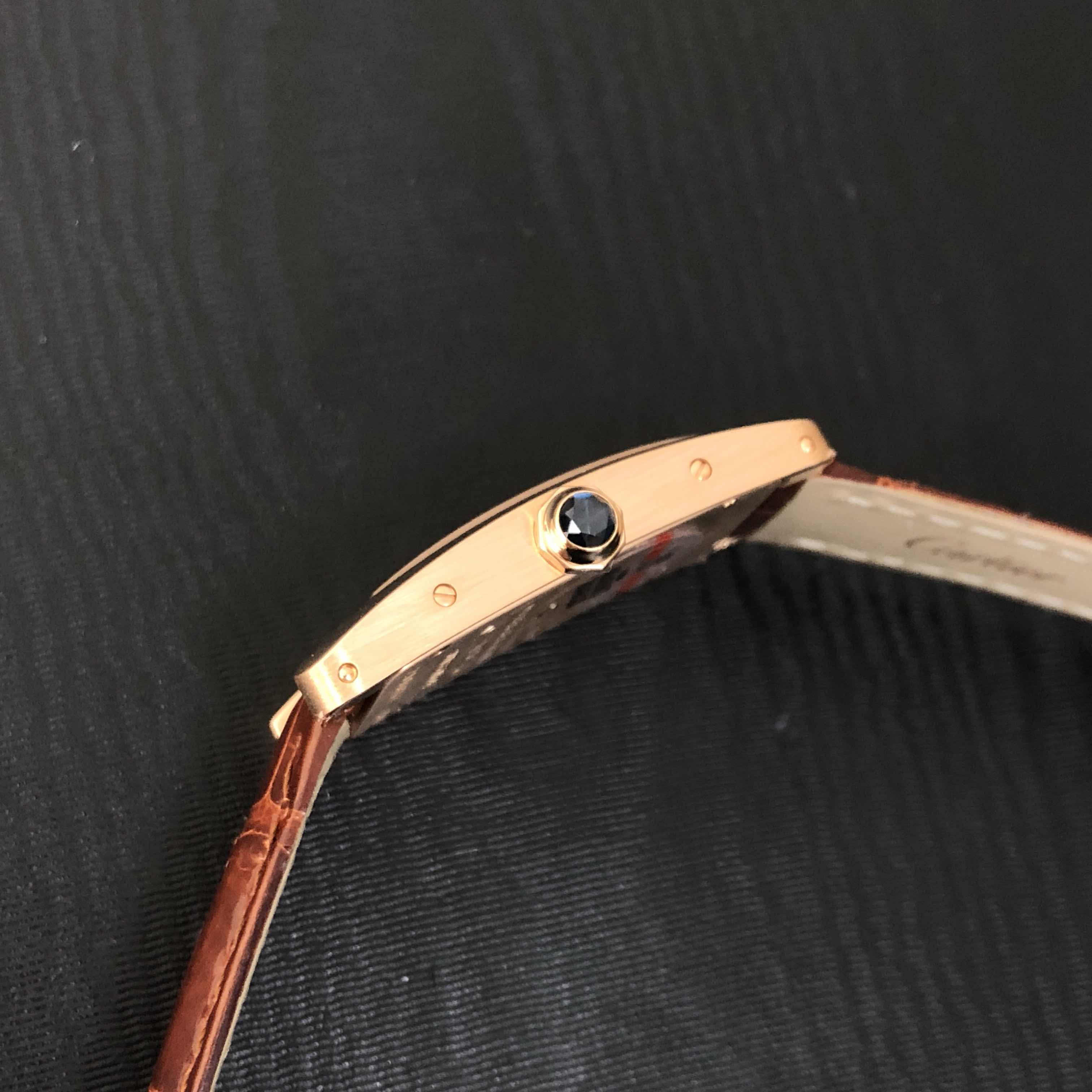 Cartier W2607456 TANK Quartz 18kt Rose Gold