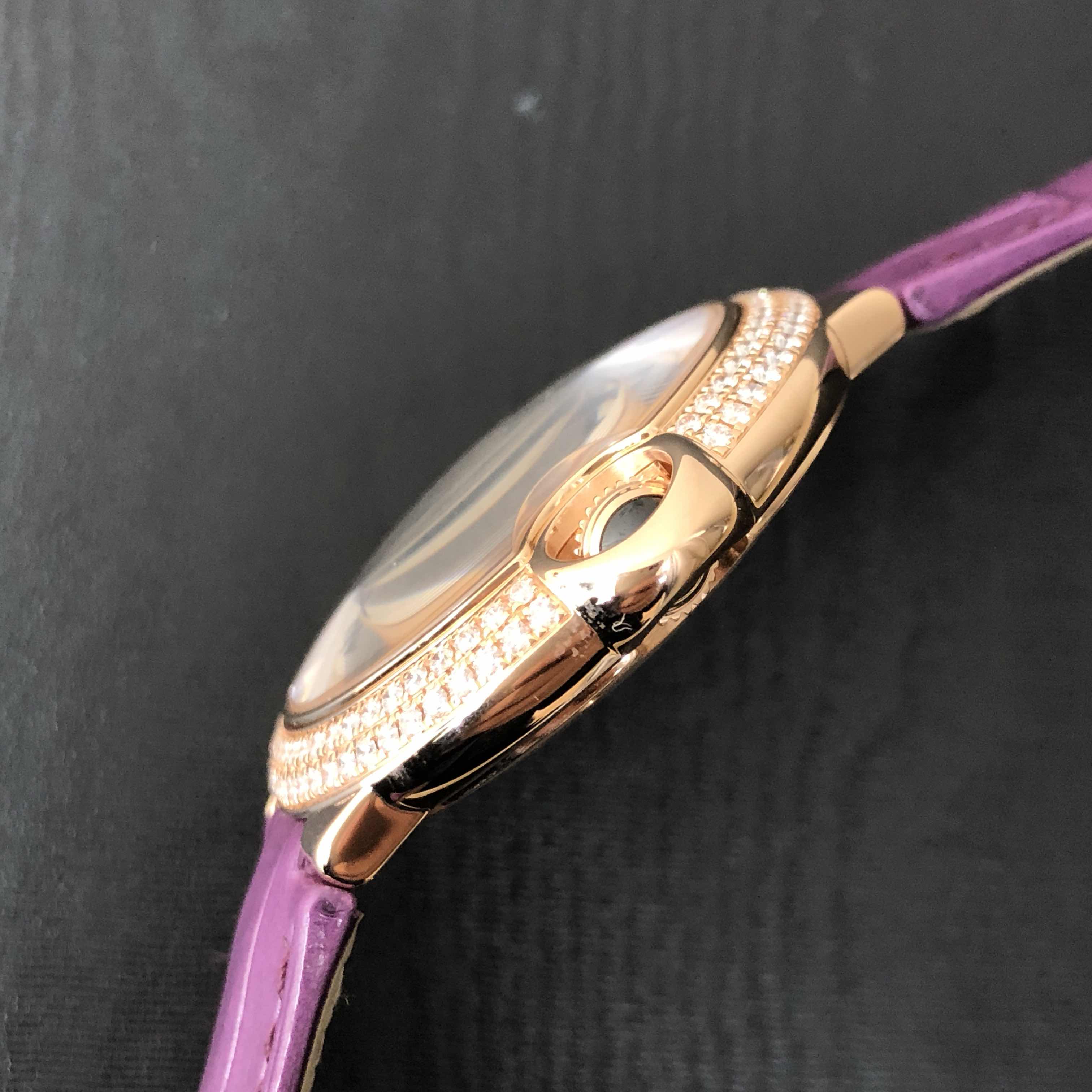Cartier WJBB0009 BALLON BLEU Automatic 18kt Rose Gold & Diamonds