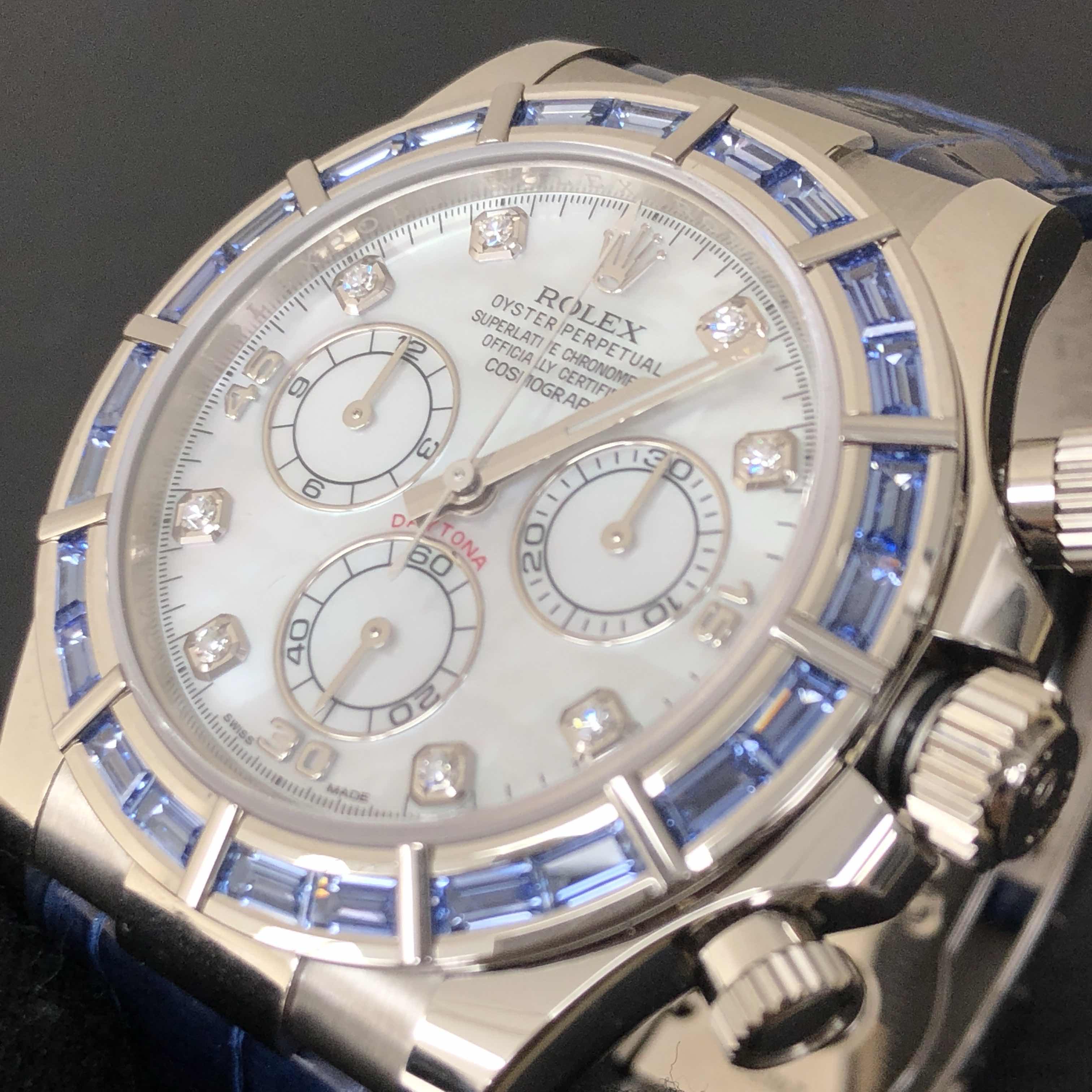 Rolex 116589SACI-NG DAYTONA Automatic 18kt White Gold & Sapphire