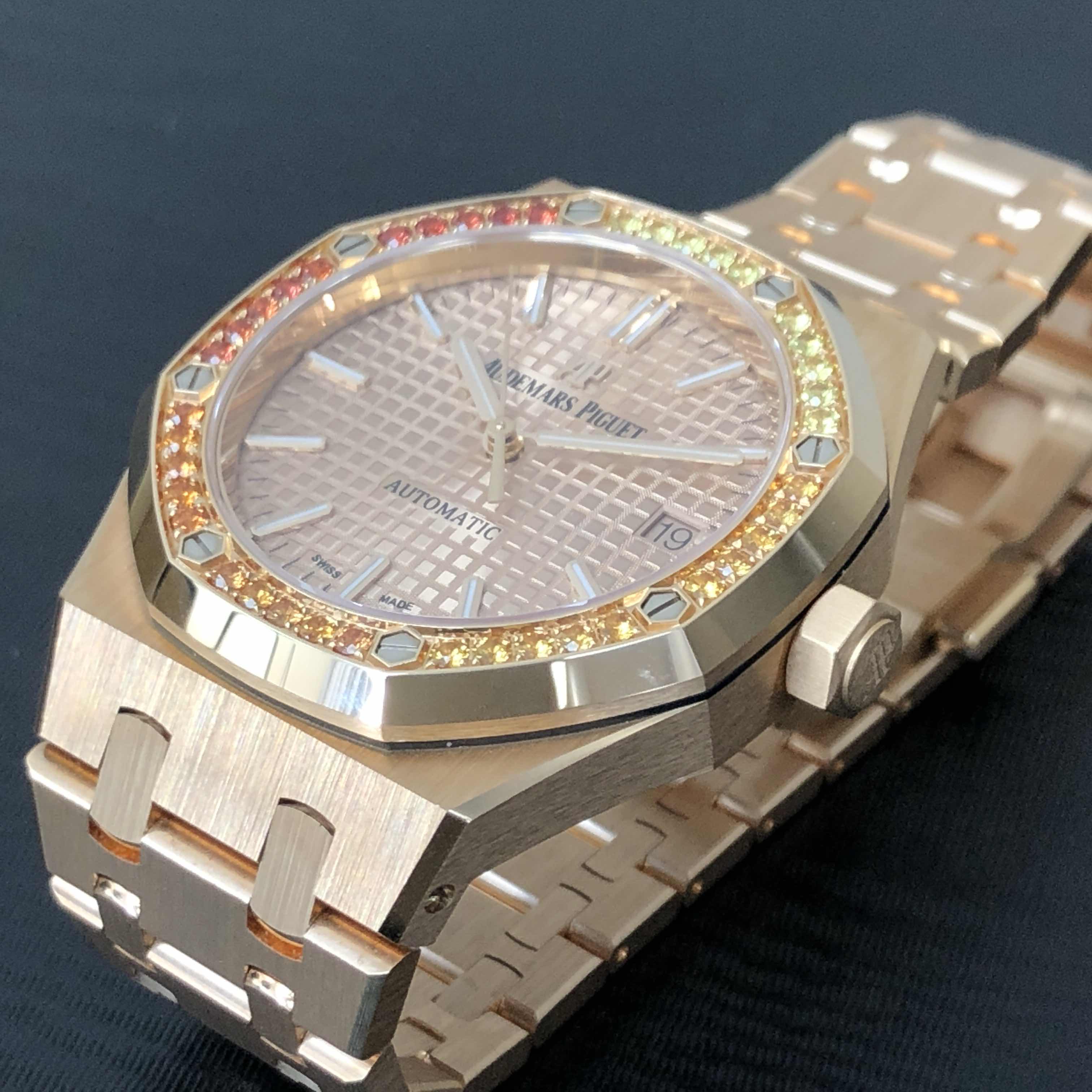 Audemars Piguet 15451OR.YY.1256OR.01 ROYAL OAK Automatic 18kt Rose Gold & Diamonds