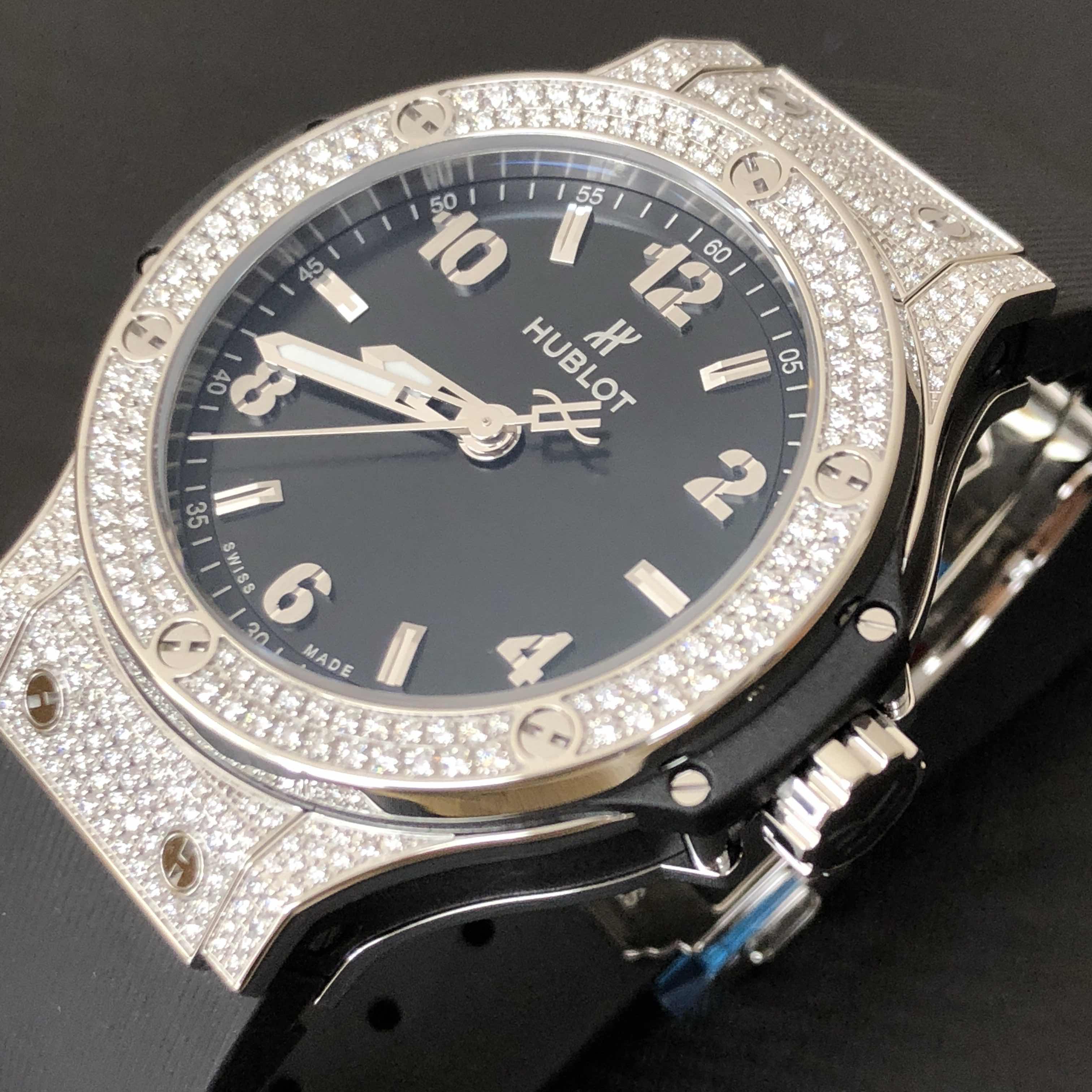Hublot 361.SX.1270.RX.1704 BIG BANG Quartz Stainless Steel & Diamonds
