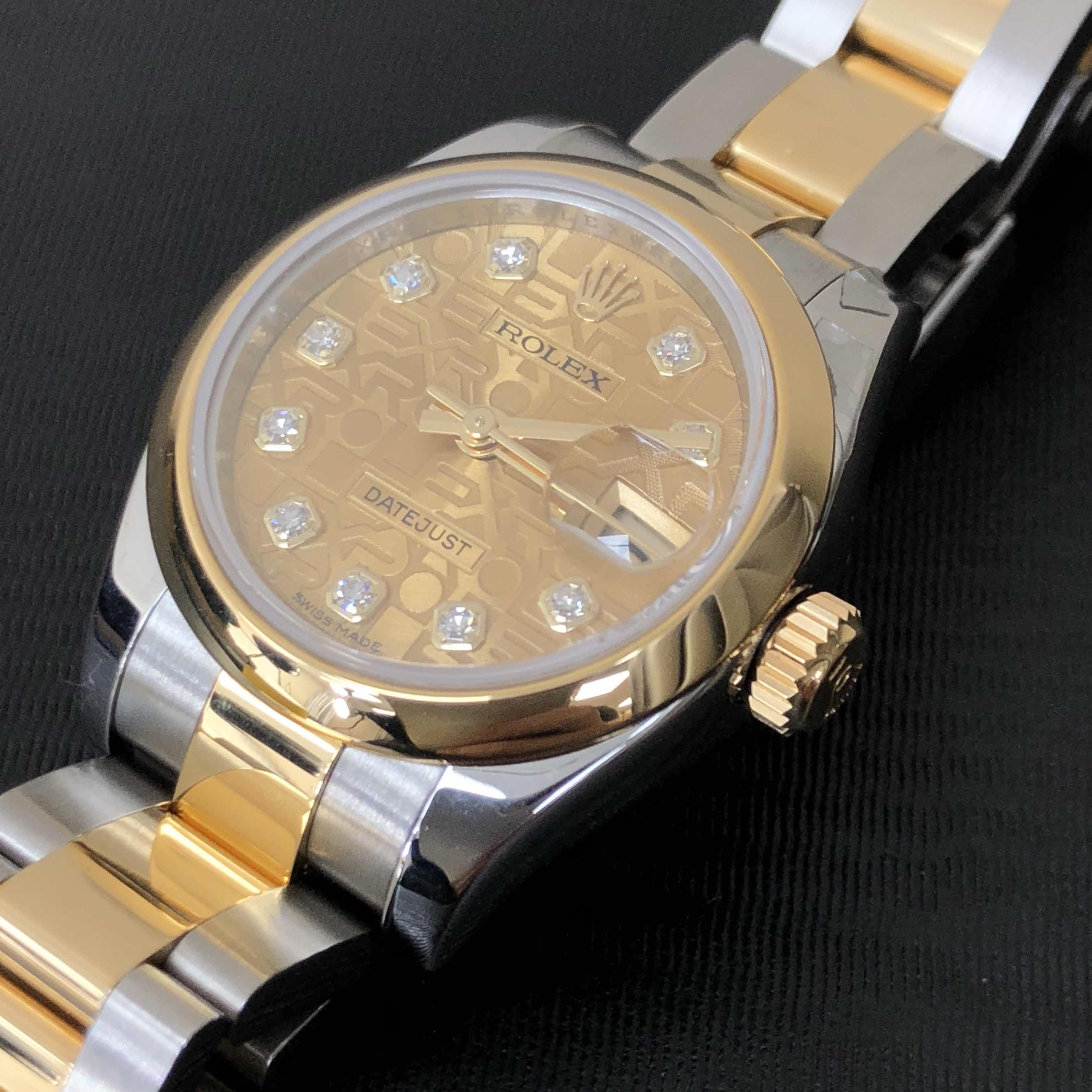 Rolex 179163GCHJUB_O LADY DATEJUST Automatic 18kt Gold & Steel