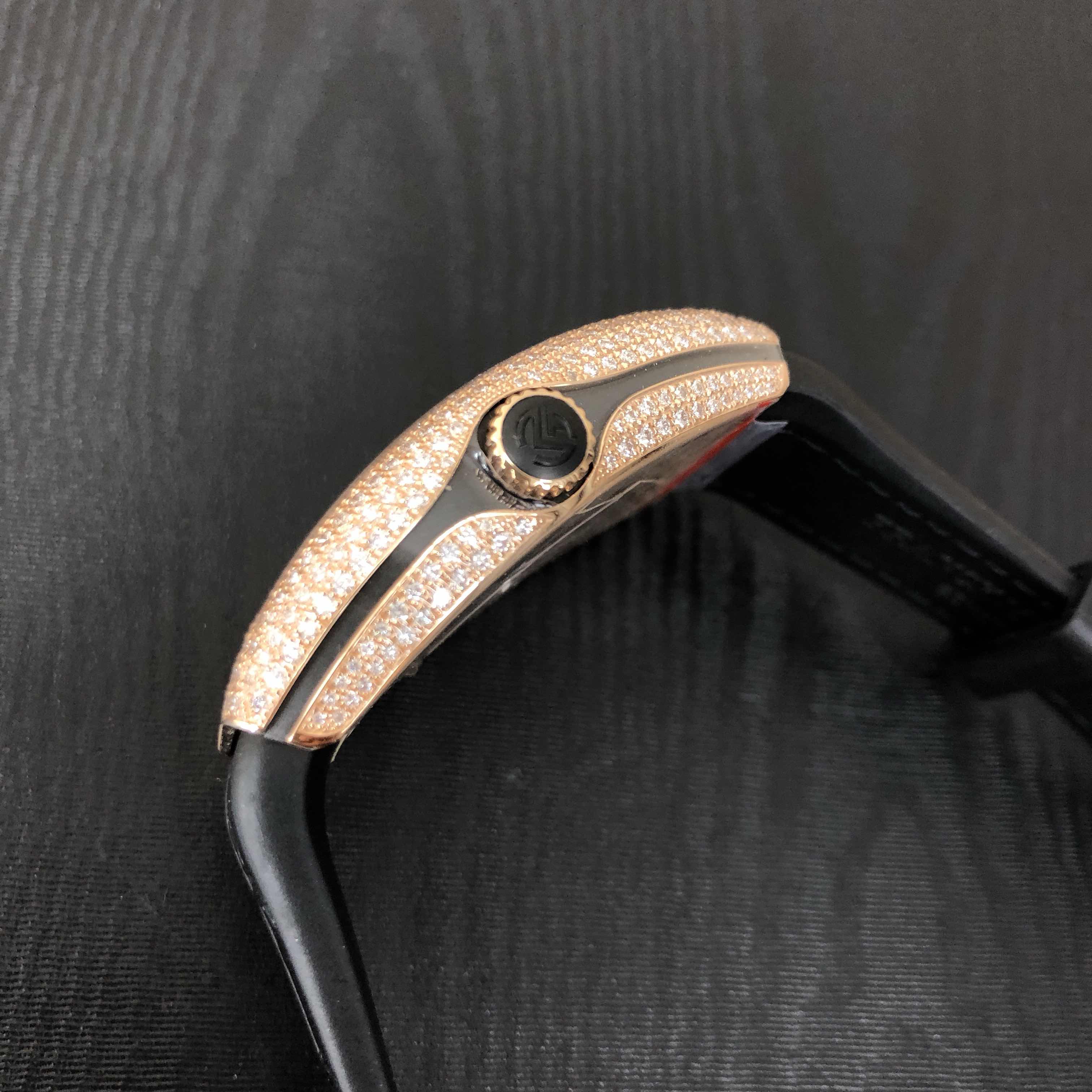 Franck Muller V 35 SC AT FO D CD (5N.NR) VANGUARD Automatic 18kt Rose Gold & Diamonds