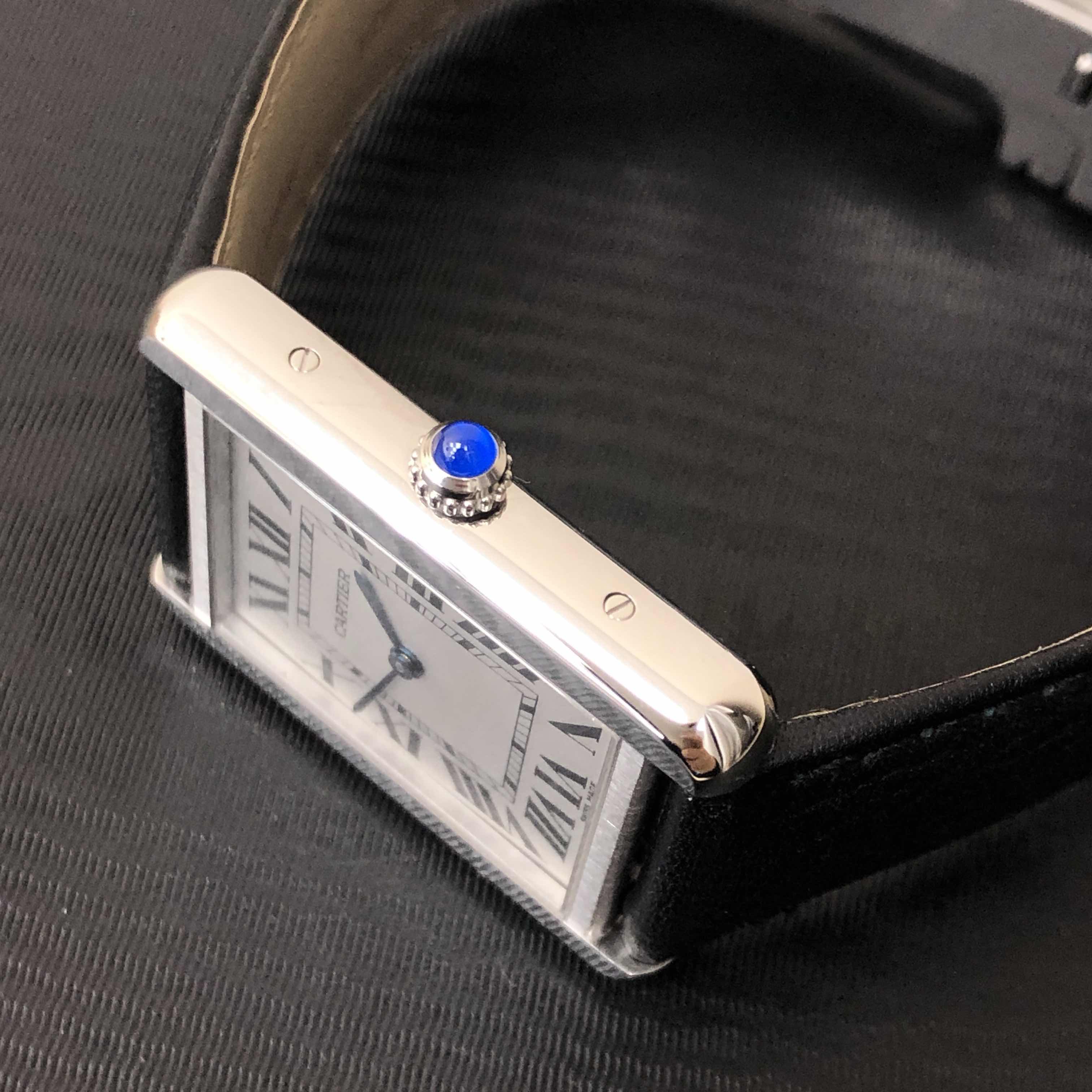 Cartier WSTA0028 TANK Quartz Stainless Steel
