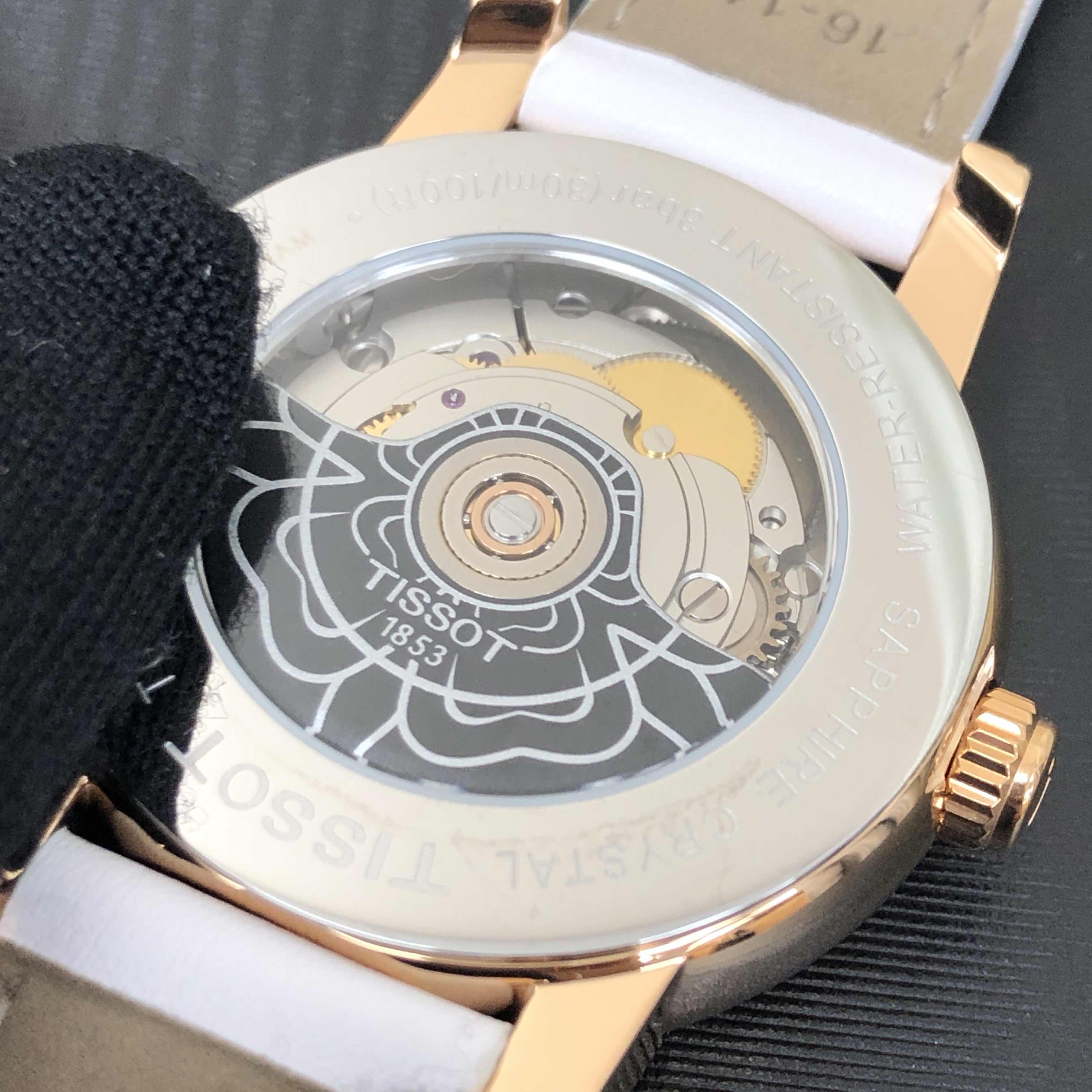 Tissot T050.207.37.017.04 LADY HEART Automatic 18kt Rose Gold & Steel