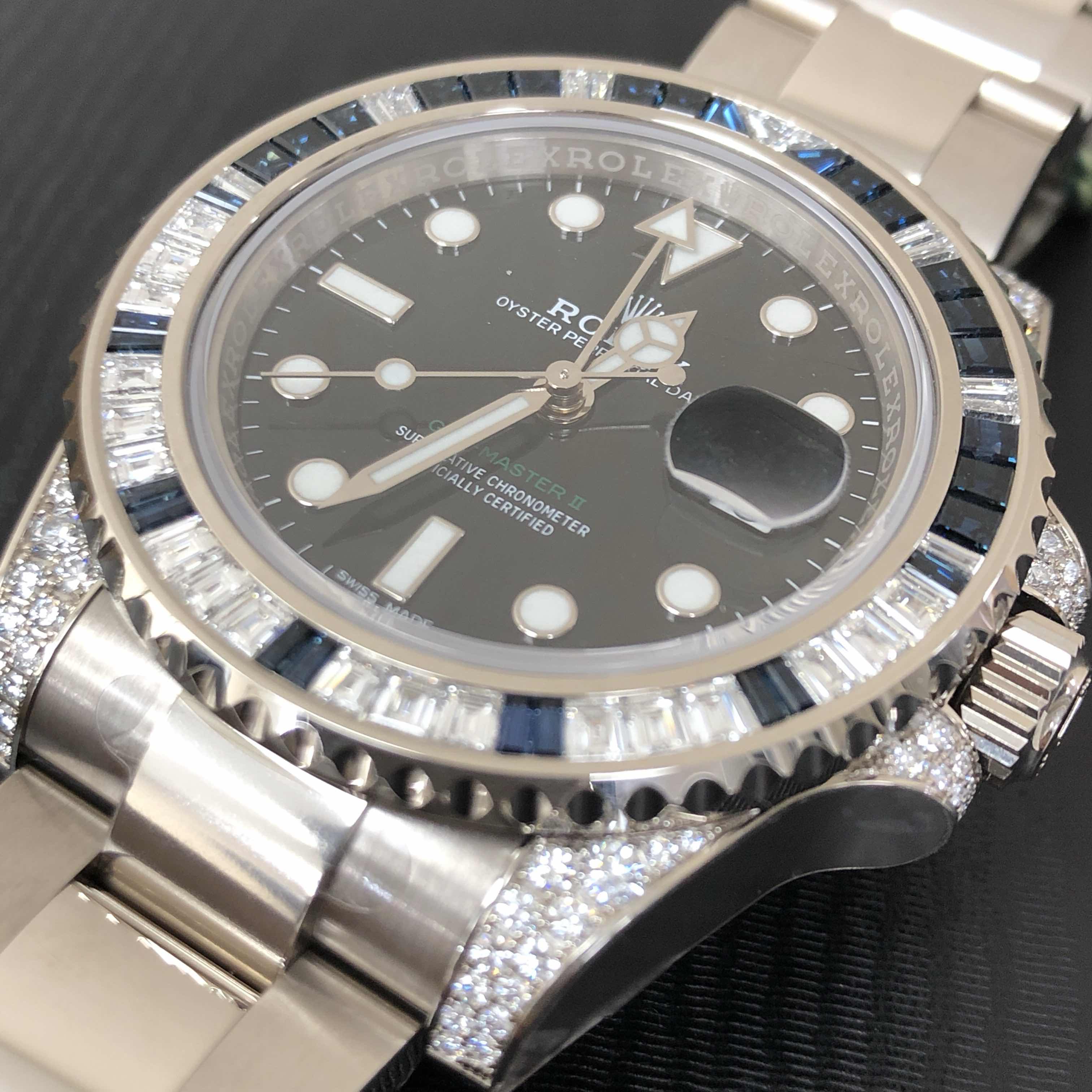 Rolex 116759SA GMT-MASTER II Automatic 18kt White Gold & Diamond