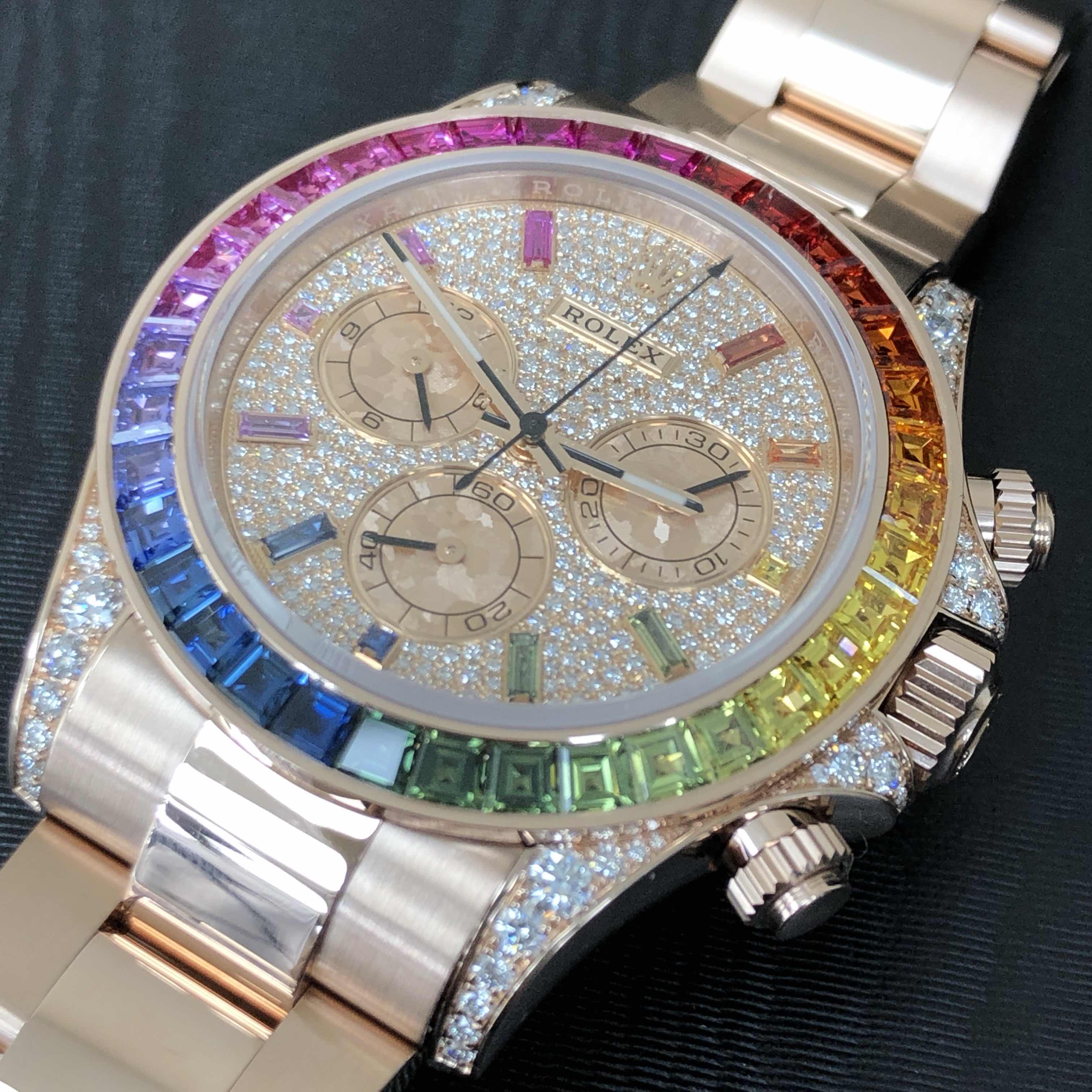 Rolex 116595RBOWDP DAYTONA Automatic 18kt Rose Gold & Diamonds