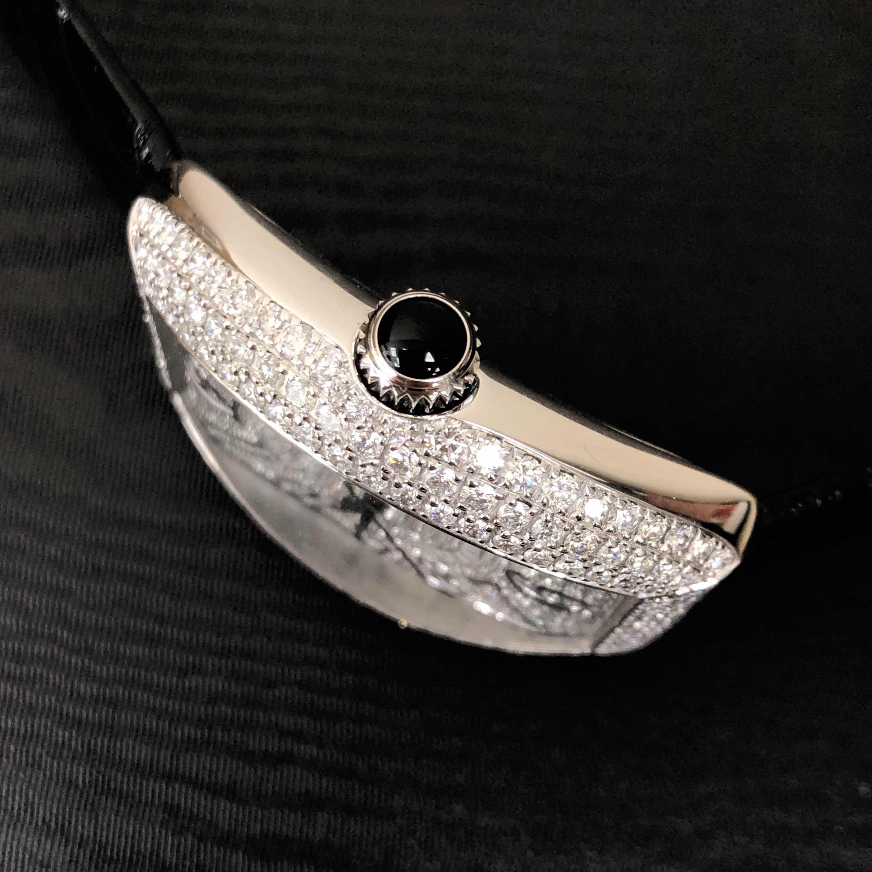 Franck Muller 5000H SC D3 CD (OG) LADIES COLLECTION Quartz 18kt White Gold & Diamond