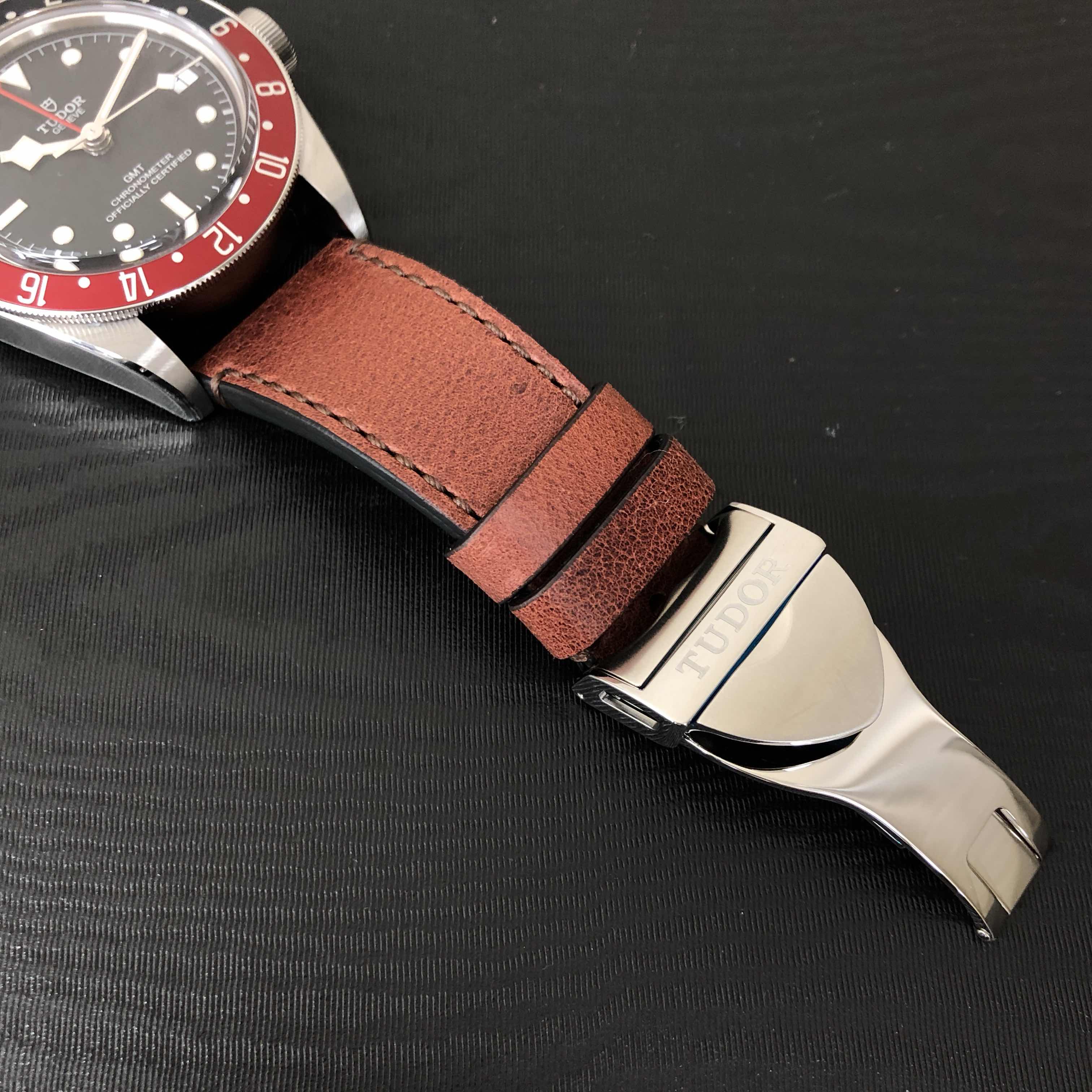Tudor 79830RB-LEATHER STRAP HERITAGE BLACK BAY Automatic Stainless Steel