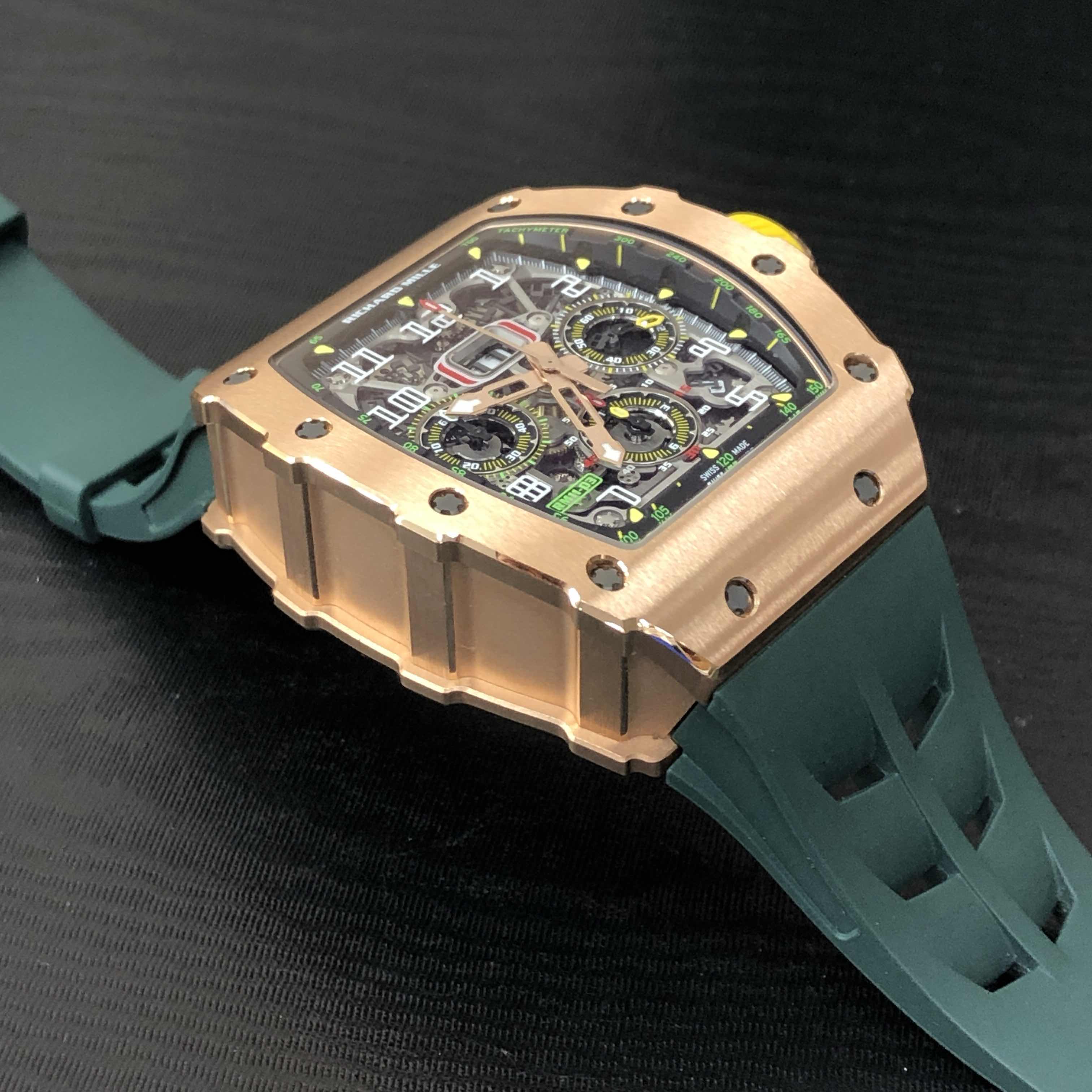 Richard Mille RM11-03 RG (GREEN) Automatic 18kt Rose Gold