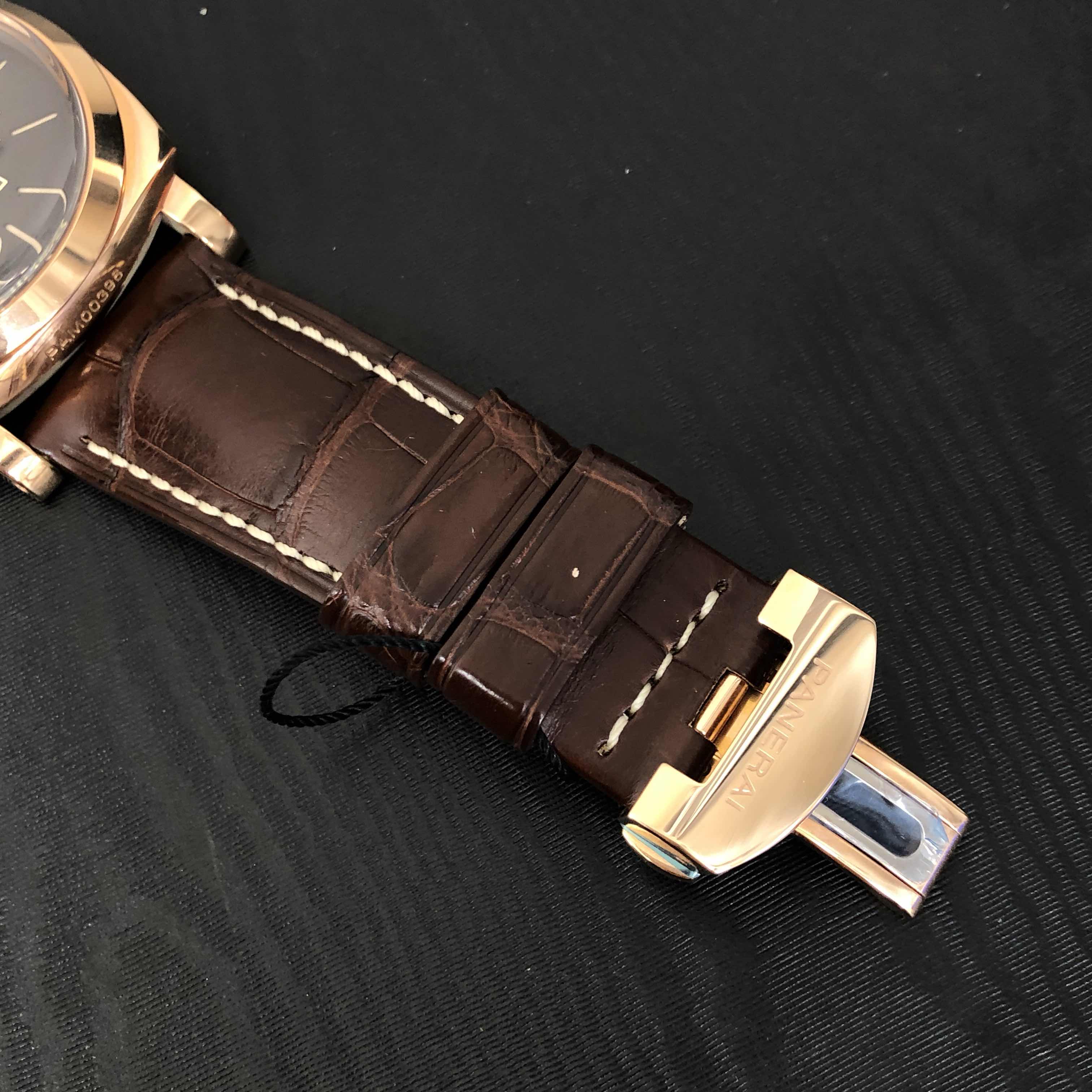 Panerai PAM00398 RADIOMIR Manual Wind 18kt Rose Gold